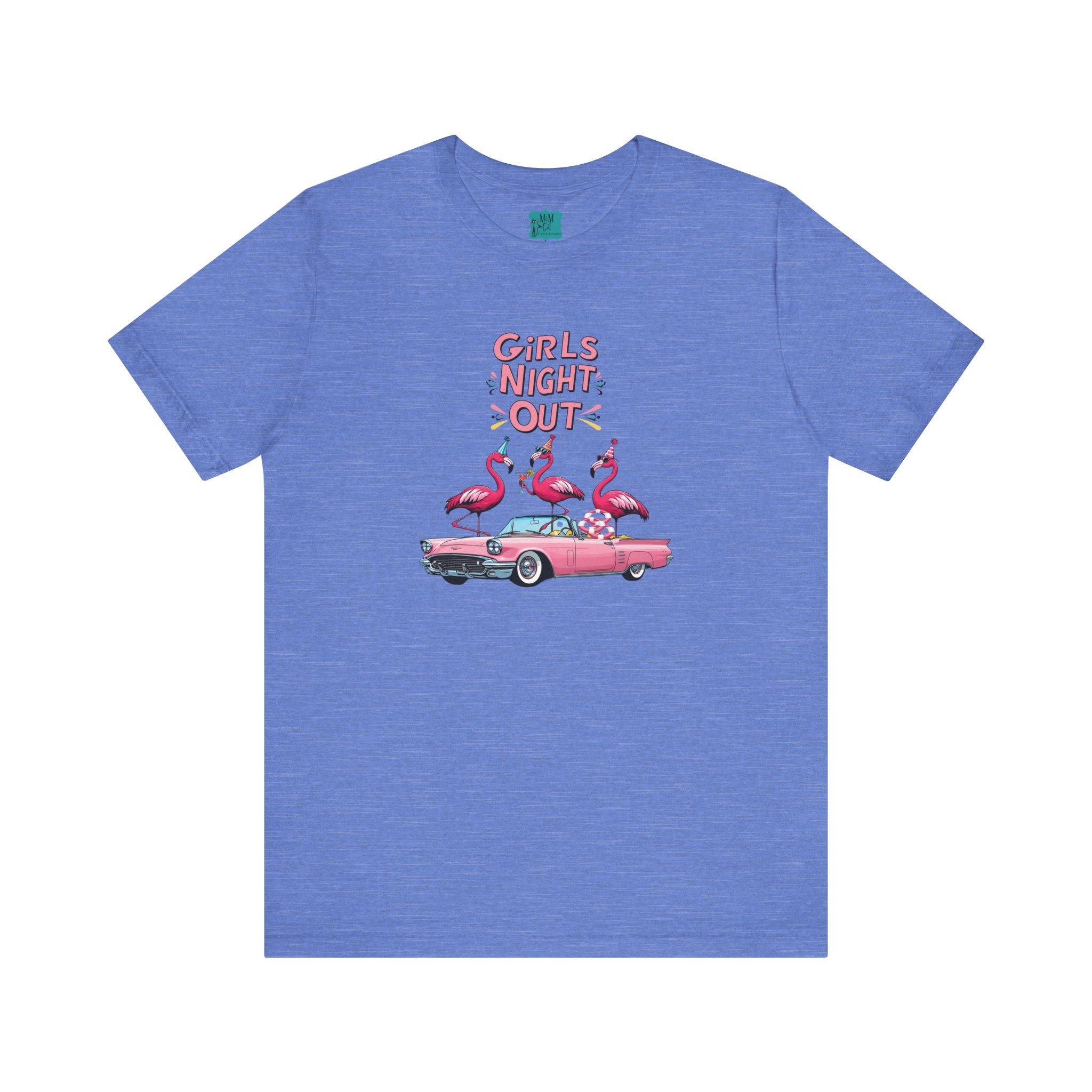Girls Night Out Retro Fun Party Flamingo Tee - Mid Century Modern Gal