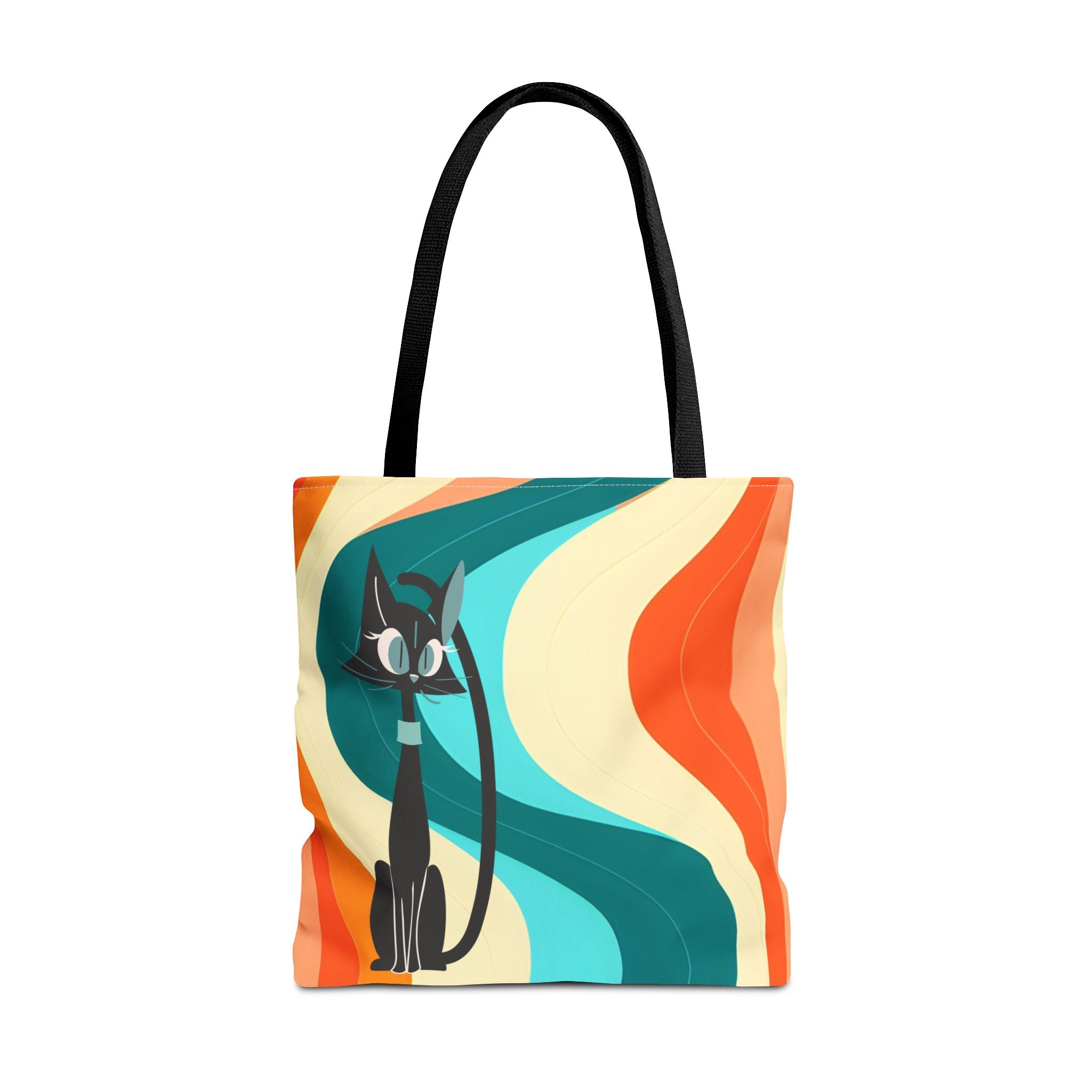 Atomic Cat Mid Mod Groovy Tote Bag - Mid Century Modern Gal