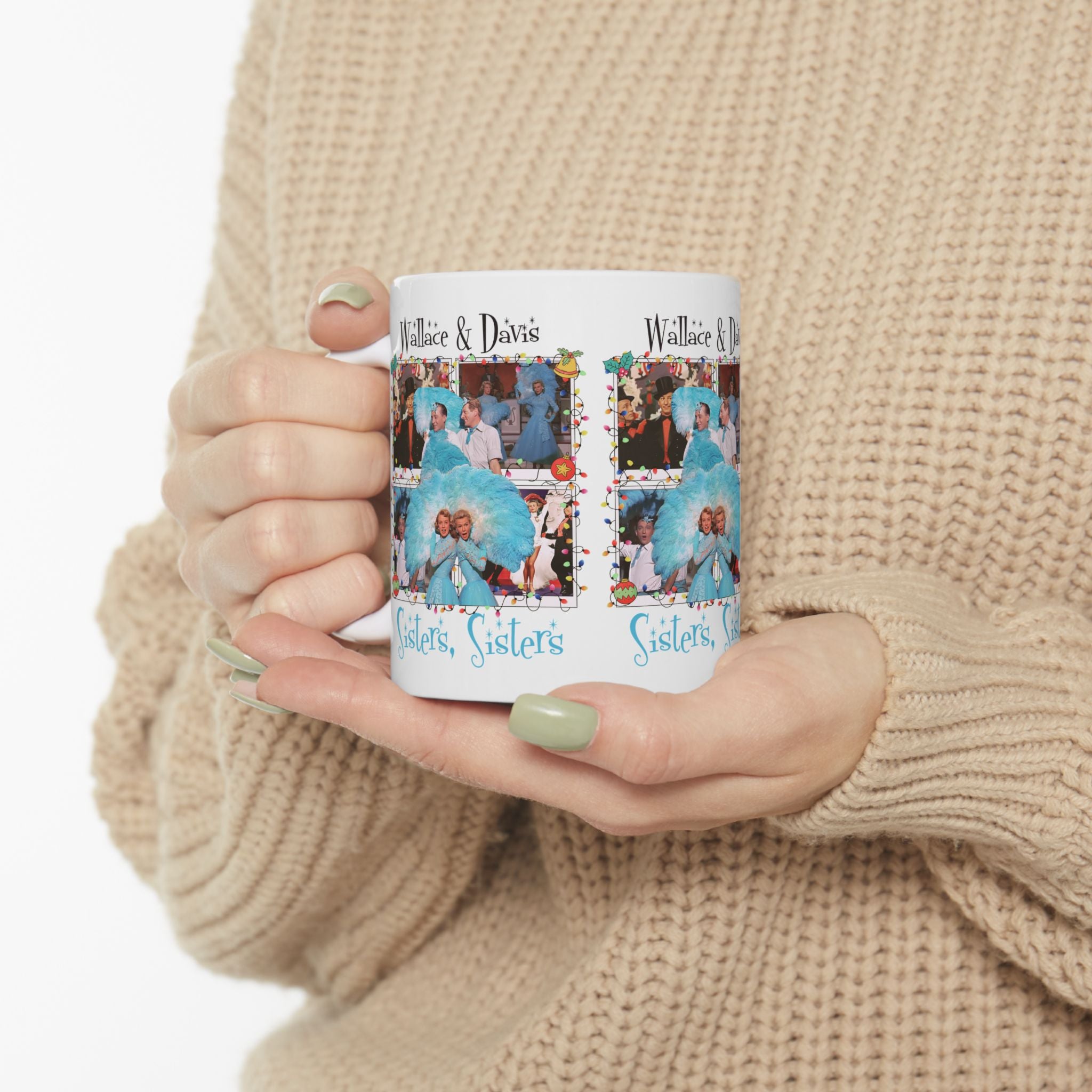 Sisters, Sisters Ceramic Mug – Fun Gift for Family & Friends - Mid Century Modern Gal