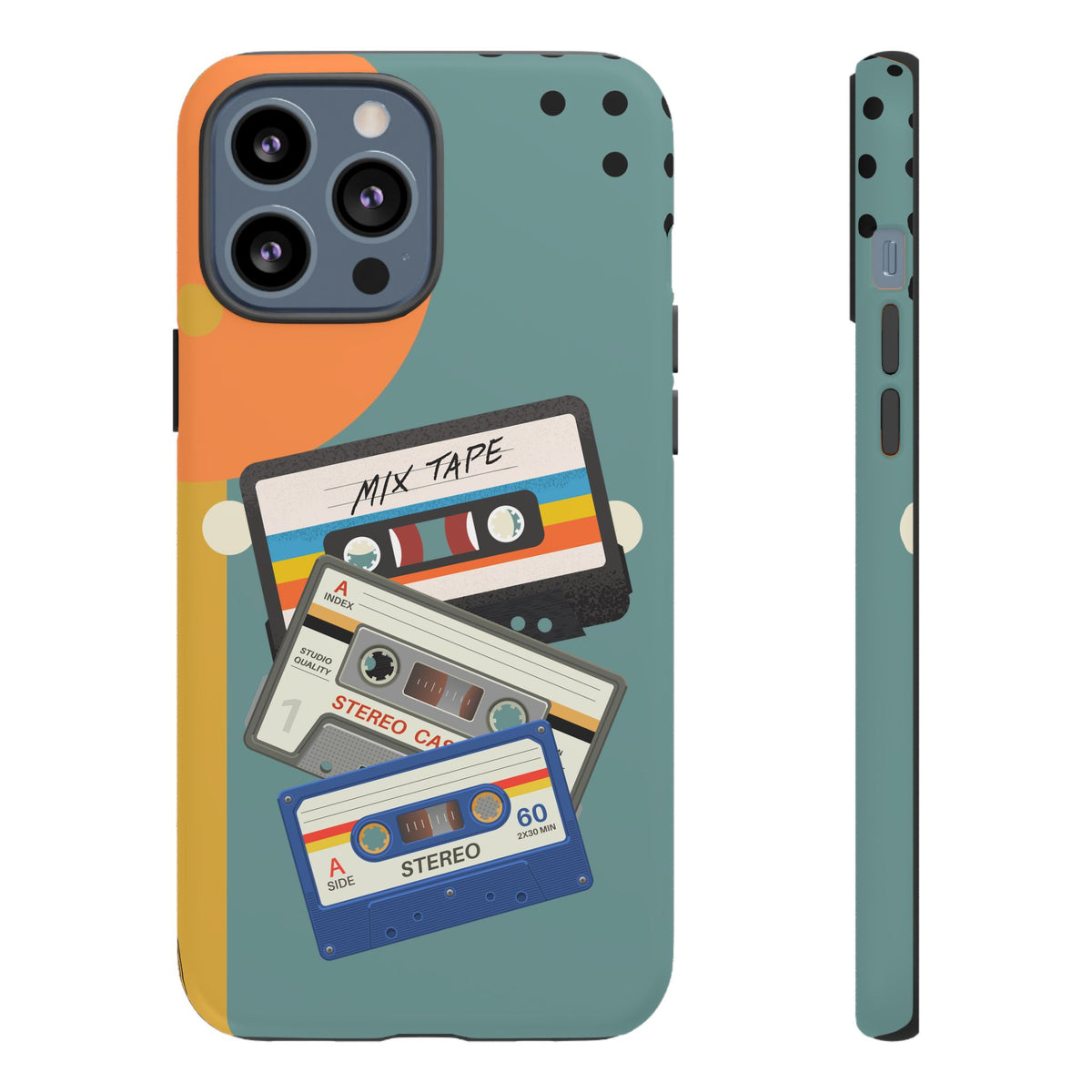 Gen X, Retro Cassettes Mid Mod Smart Phone Tough Cases - Mid Century Modern Gal