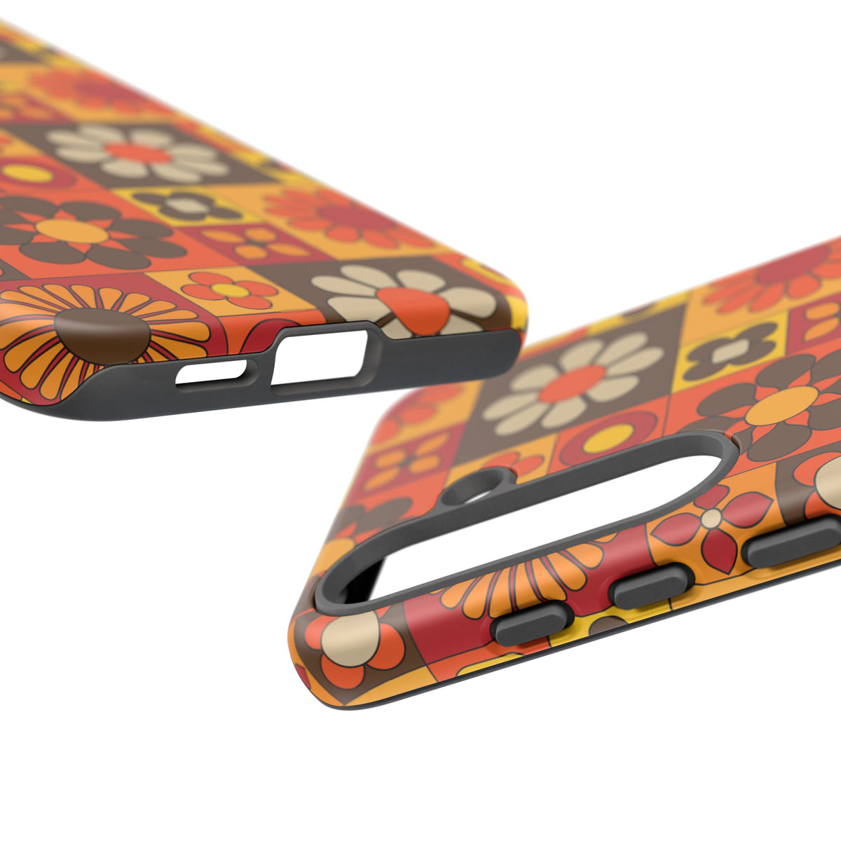 Retro 70s Mid Mod Floral Phone Case | Tough Cases for Flower Lovers