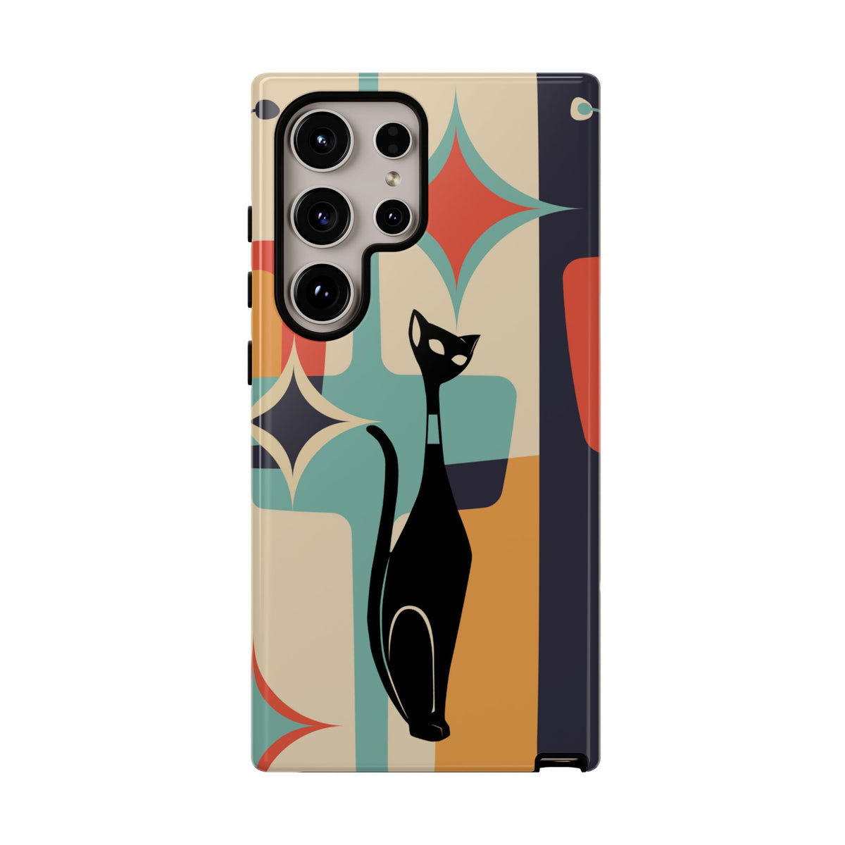 Atomic Cat, Sexton Cat, Mid Mod, Retro Geometric, Starburst Tough Phone Cases