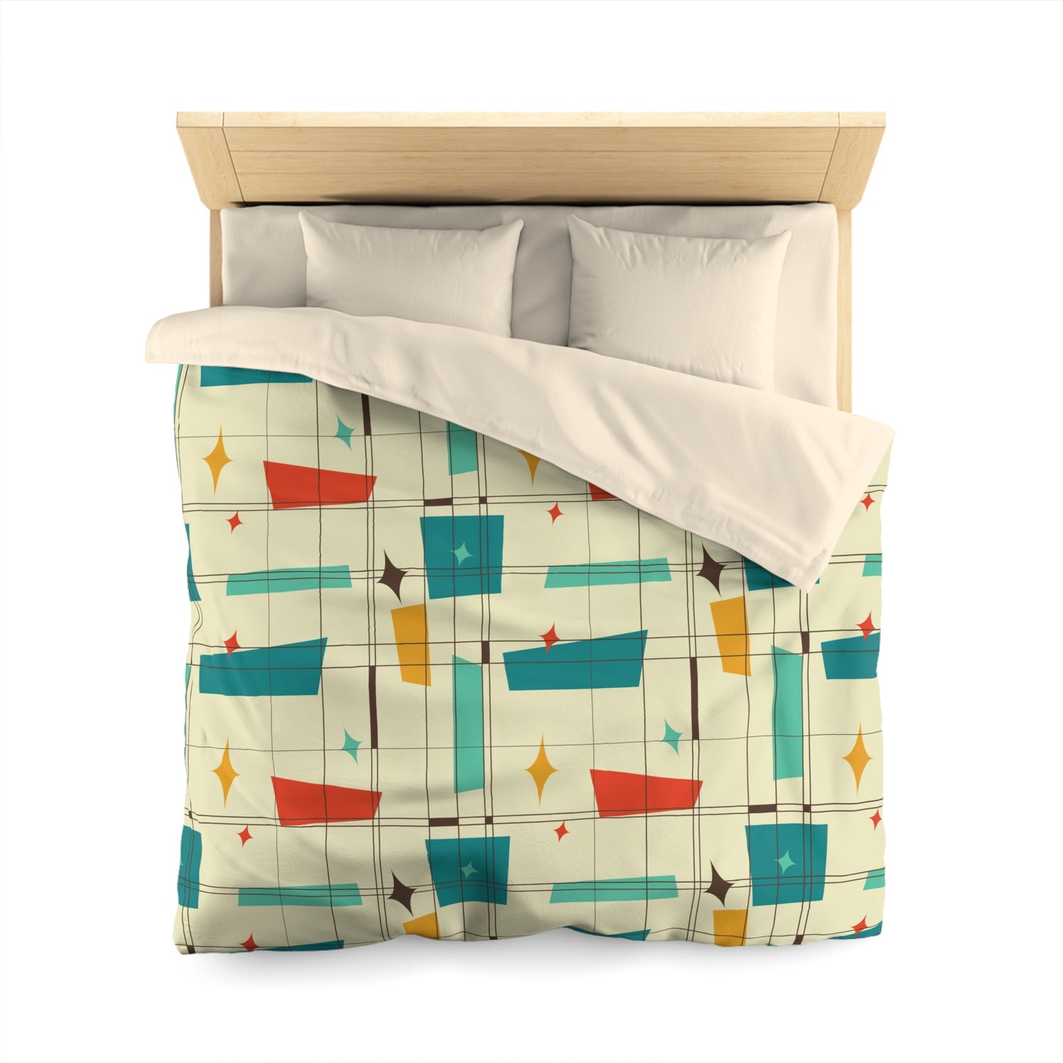 Mid Century Modern Atomic 50s Duvet Cover - Mid Century Modern Gal