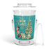 Mid Century Modern 50s Kitschy Christmas, Mica Snow, Holiday Kitsch Ice Bucket with Tongs By MCM GAL - Mid Century Modern Gal