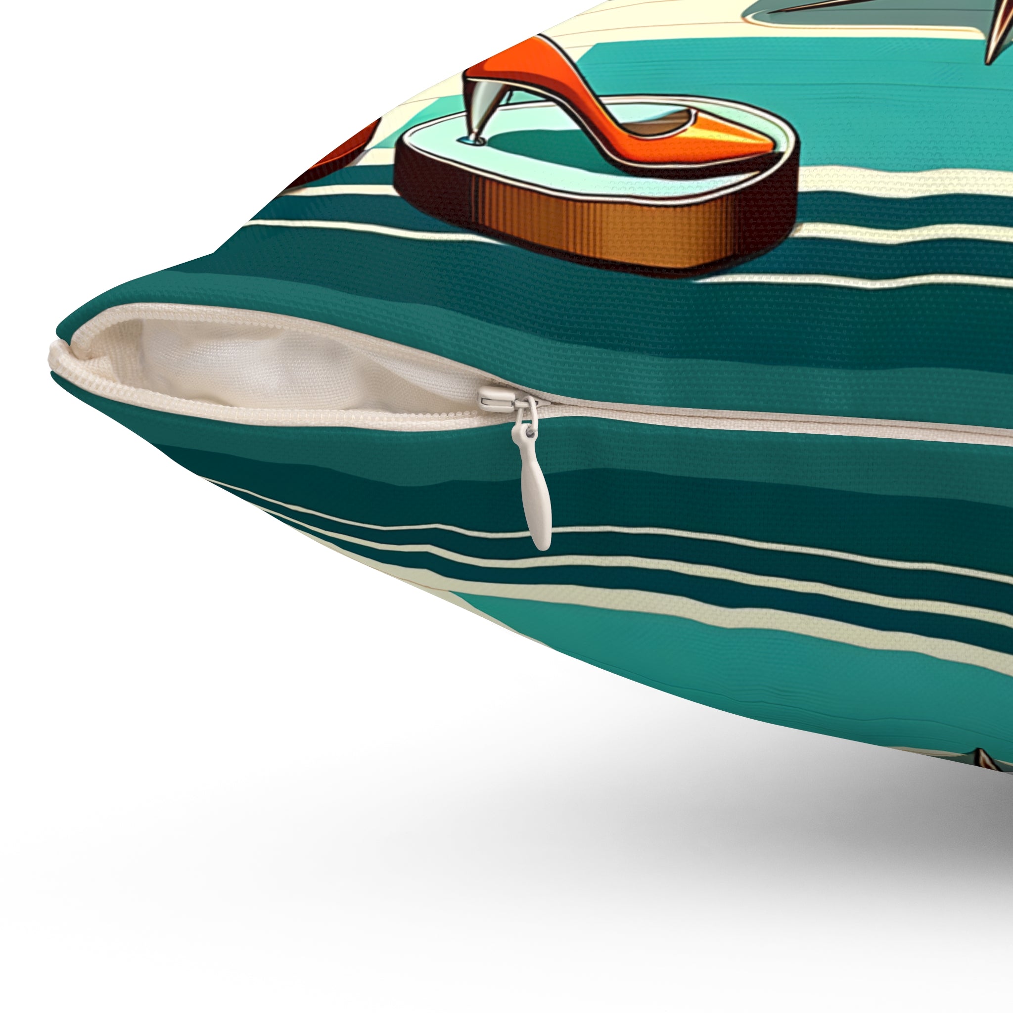 Mid Century Modern Couple, Cocktail Pillow, MCM Bar LR Office Pillow And Insert - Mid Century Modern Gal