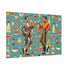 Atomic 50s Cocktail Art, Mid Century Modern Dapper Dudes, LGBTQ Unique Gifts, MCM Bar Art - Mid Century Modern Gal