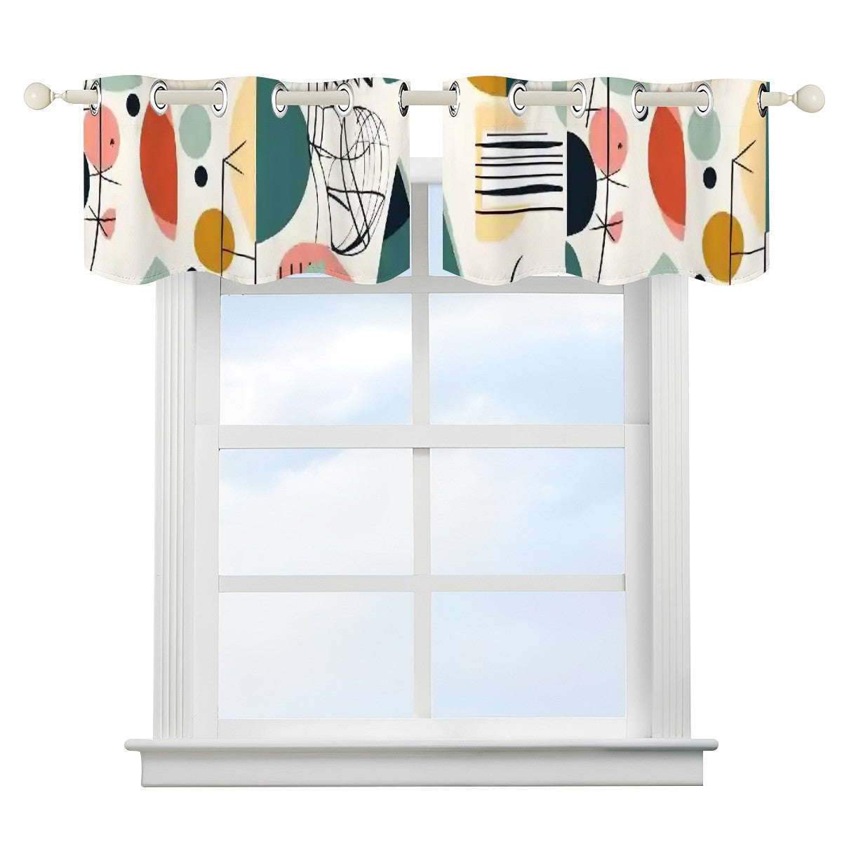 Valance Curtains - Mid Century Modern Gal