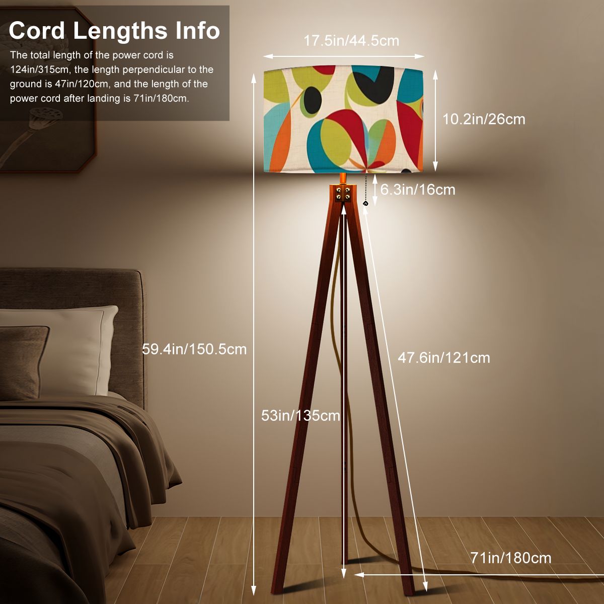 Tripod Floor Lamp (Made in USA) - Mid Century Modern Gal