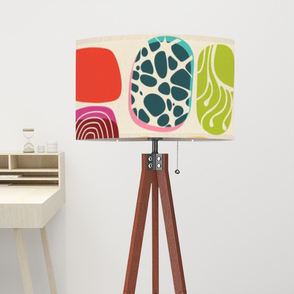 Mid Century Modern Amoeba Geometric Designed Retro Mod Tripod Floor Lamp - Mid Century Modern Gal