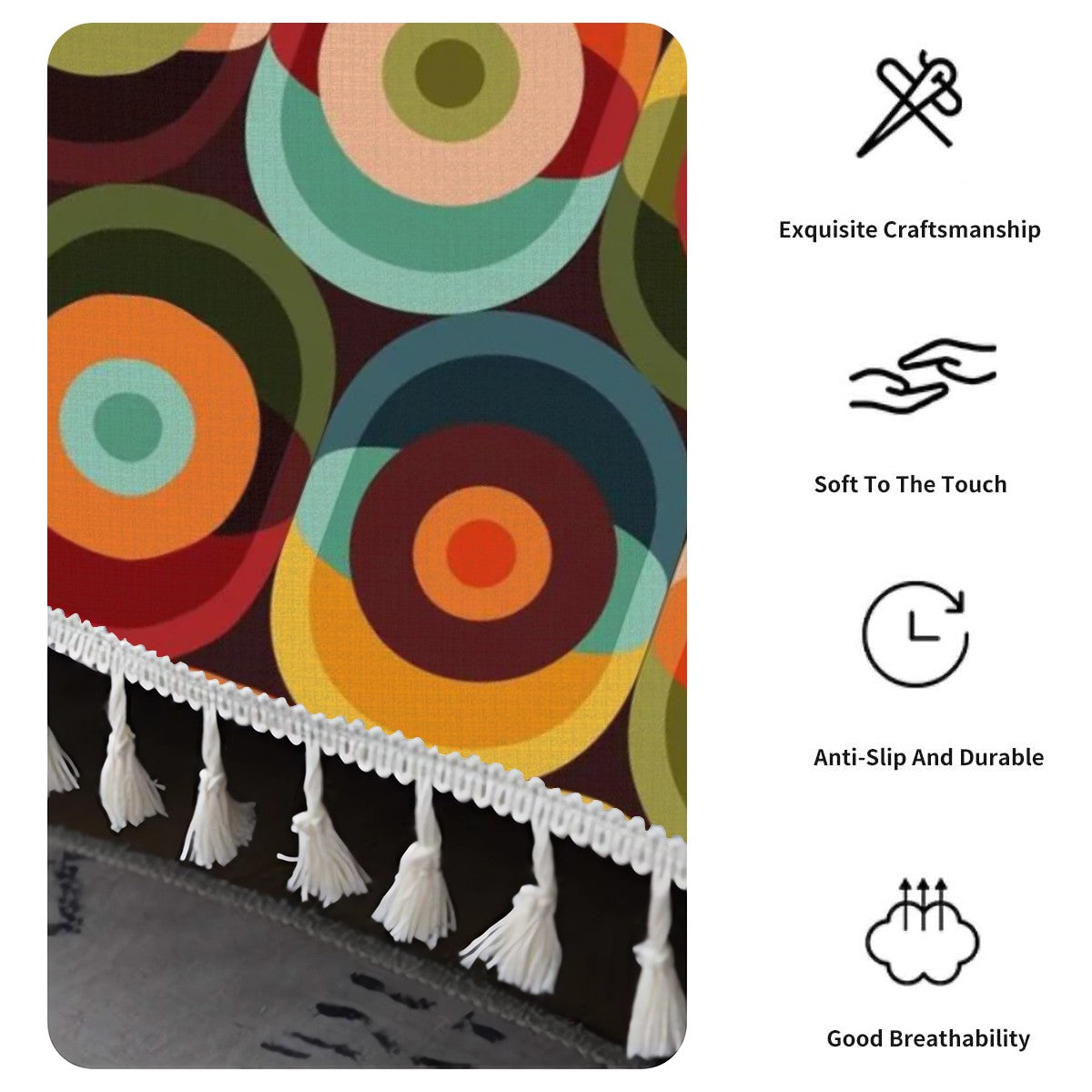 Mid Mod 60s Groovy Orbs Couch Lightweight Covers Blanket - Mid Century Modern Gal