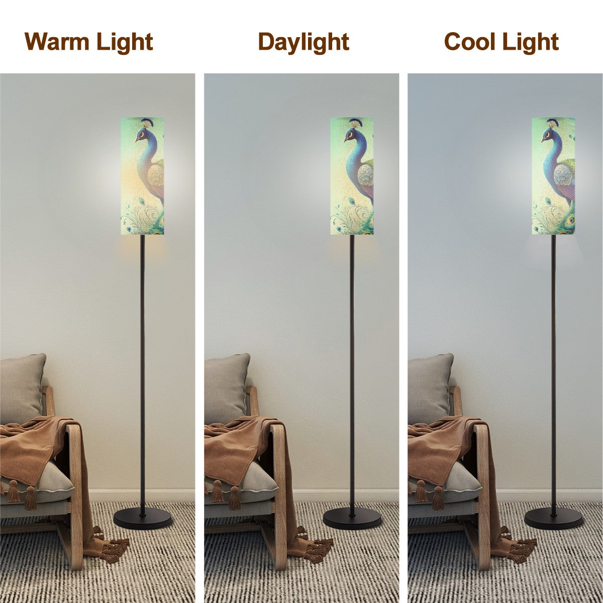 Peacock Designed Mid Century Modern Floor Lamp Modern Standing Lamp - Mid Century Modern Gal