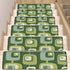 Mid Century Modern Green Geometric Designed Non Slip Carpet for Stairs Treads - Mid Century Modern Gal