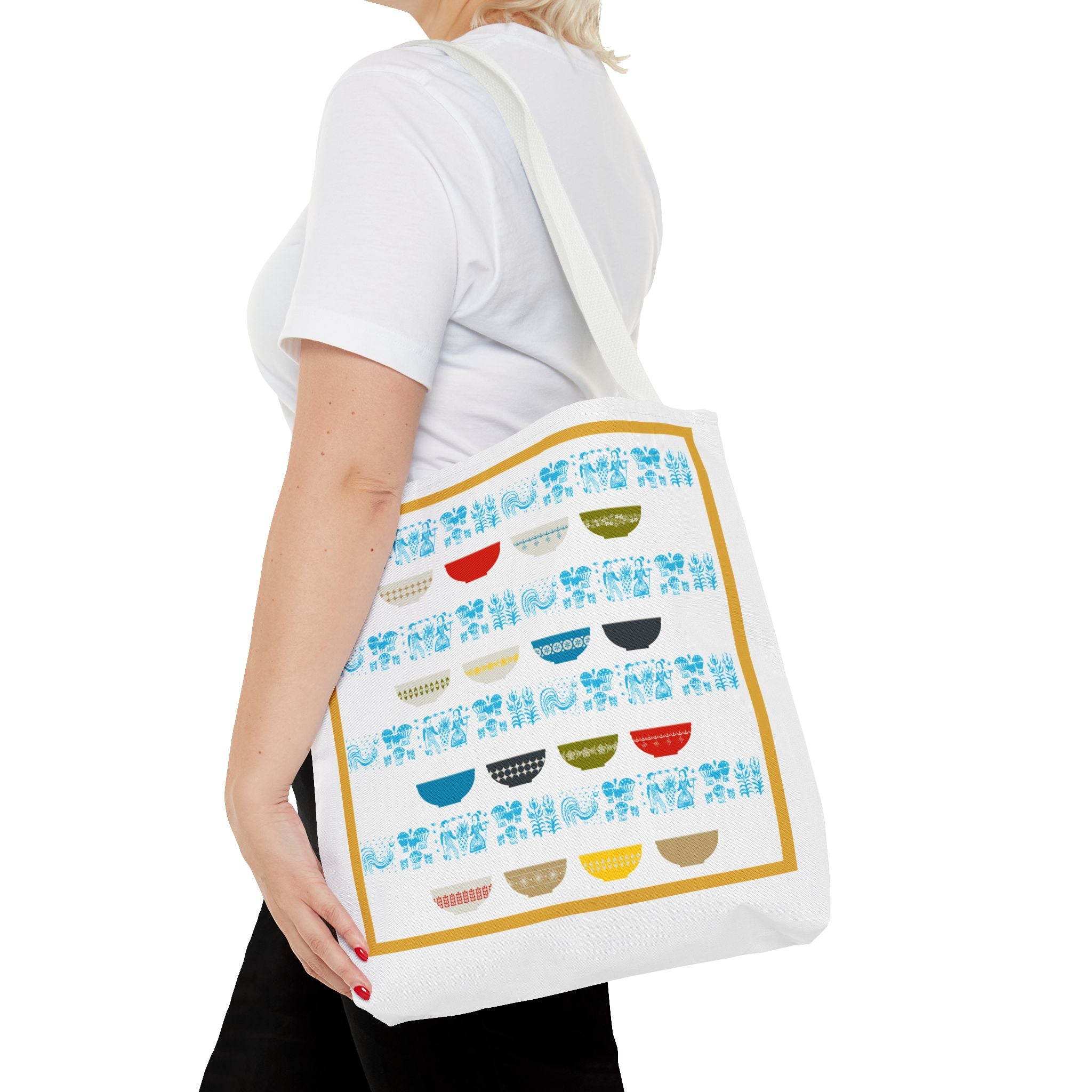 Pyrex Collector, Vintage Pyrex Lover, Kitschy Mod Everyday Tote Bag