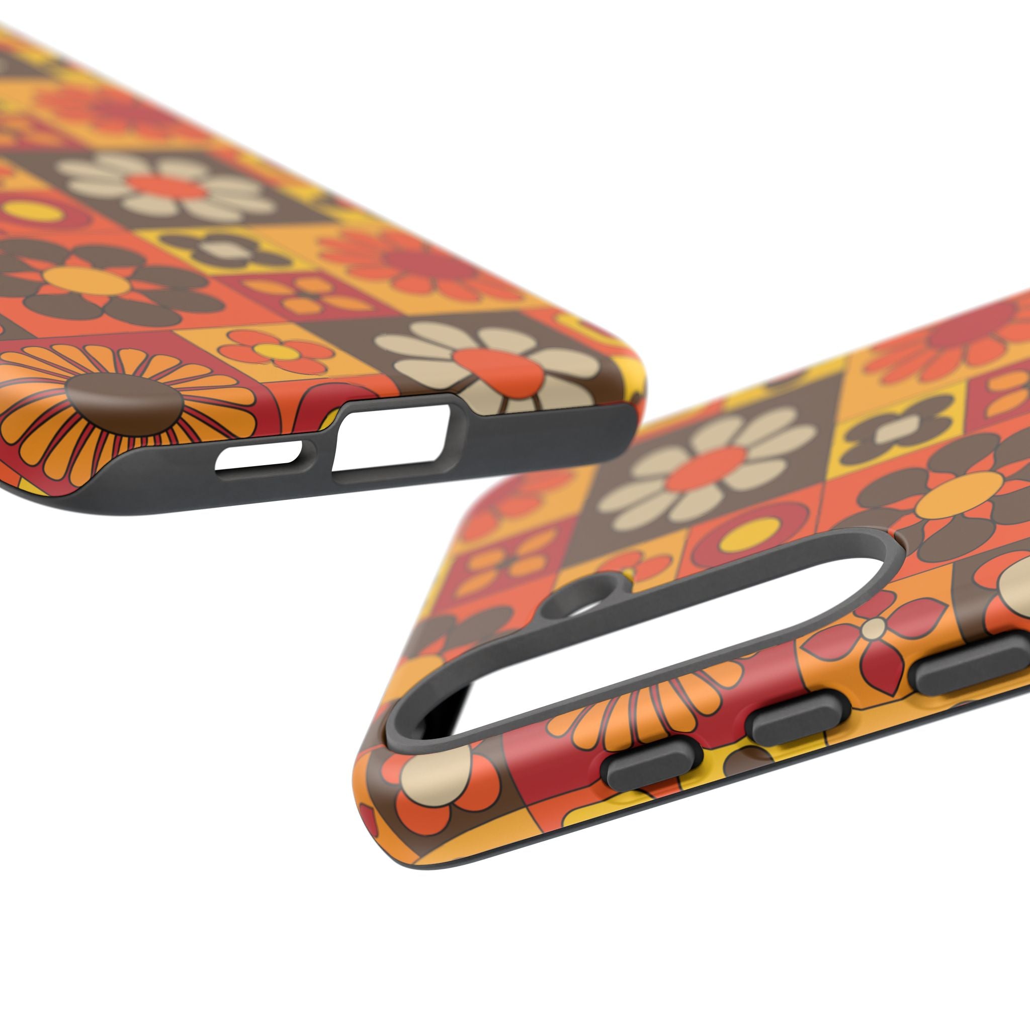 Retro 70s Mid Mod Floral Phone Case | Tough Cases for Flower Lovers
