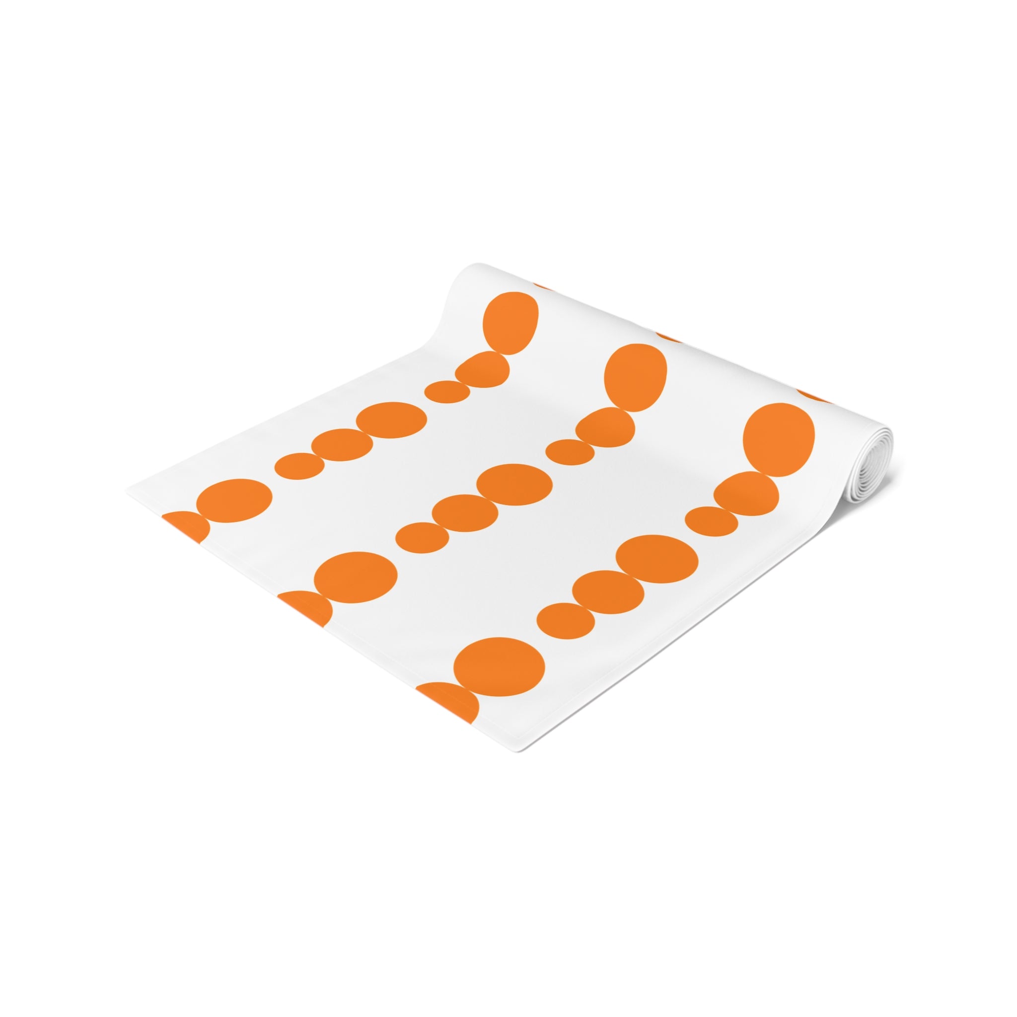 Modern Orange Pyrex Dot Table Runner - Mid Century Modern Gal