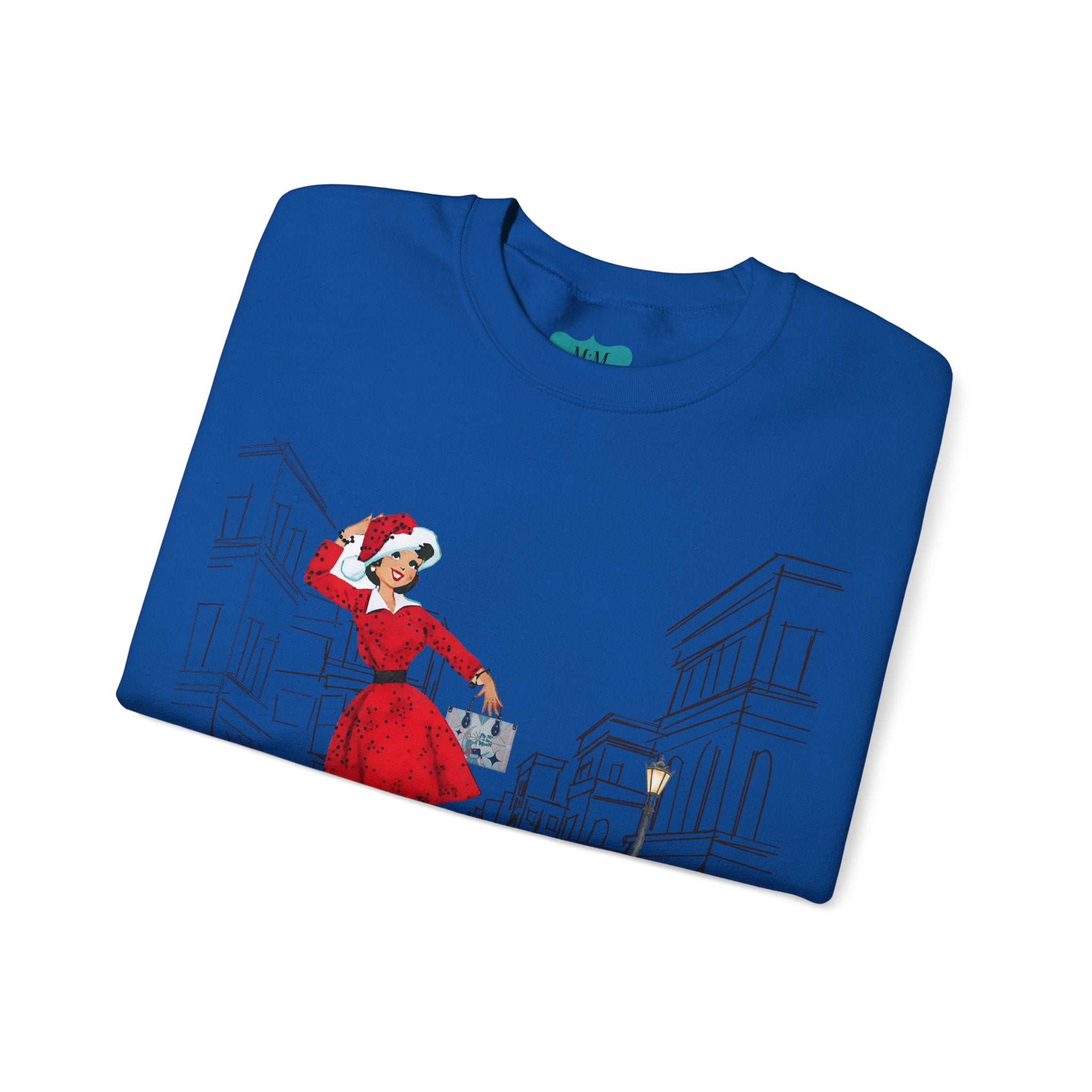Mid Century Modern Christmas Kitschy Mod Gal Stylish Art Retro Christmas Sweater - Mid Century Modern Gal