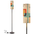 Mid Century Modern Floor Lamp Geometric Designed Shade, Slim Modern Standing Lamp - Mid Century Modern Gal