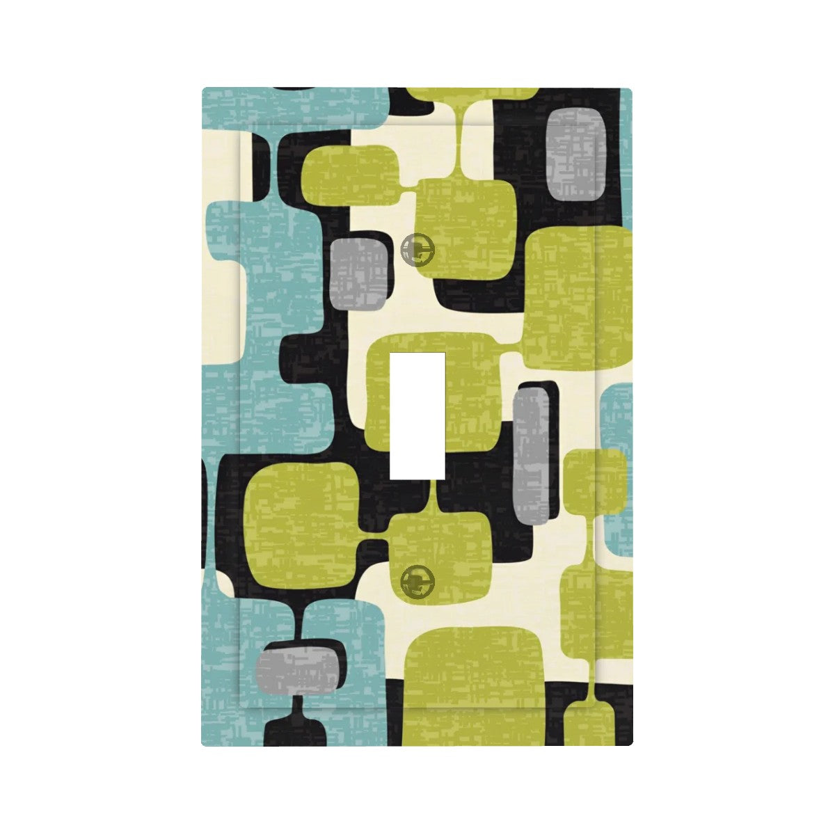 Mid Century Modern Geometric Groovy ModModern Toggle Switch Cover - Mid Century Modern Gal
