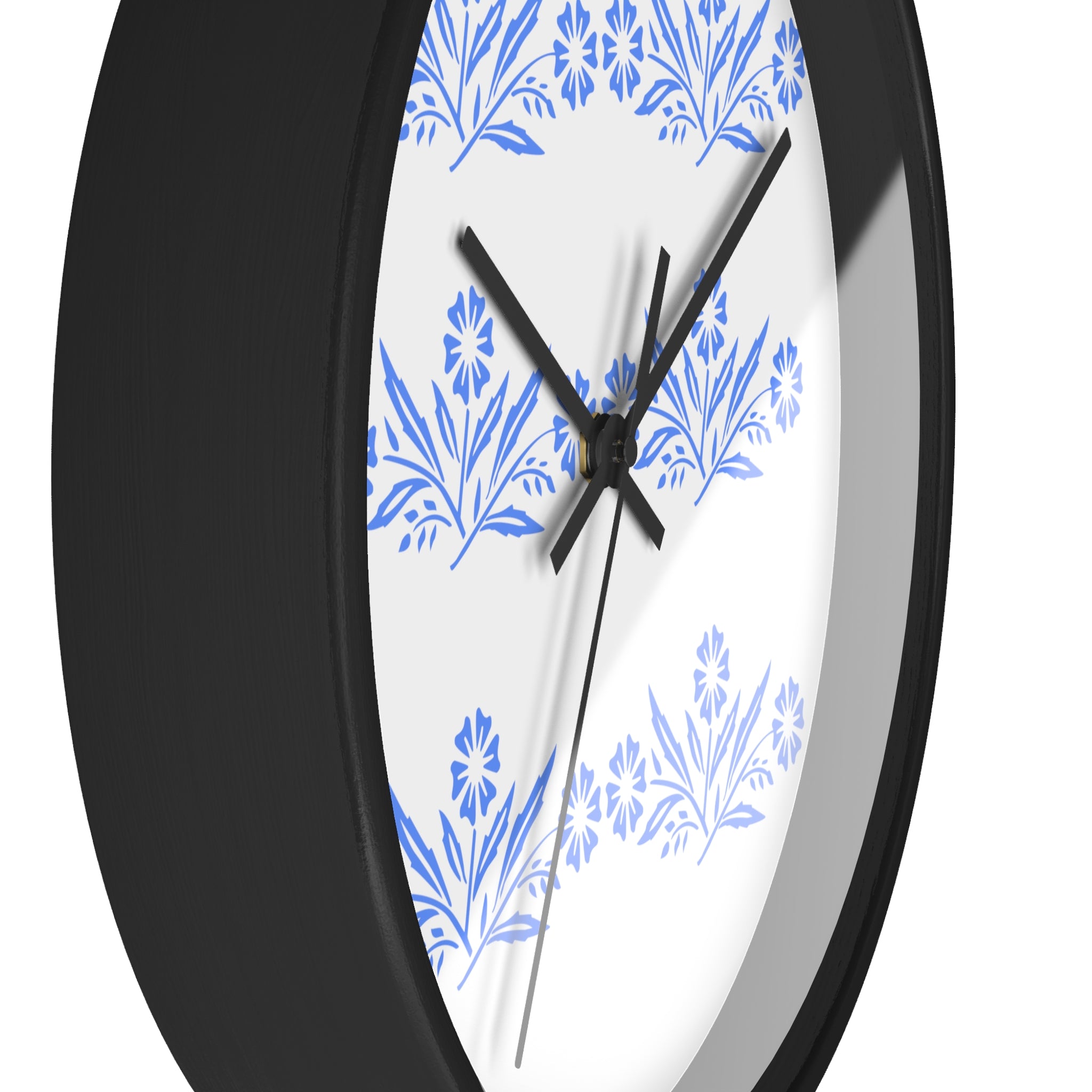 Blue Cornflower Corningware Inspired Kitschy Kitchen Wall Clock - Mid Century Modern Gal