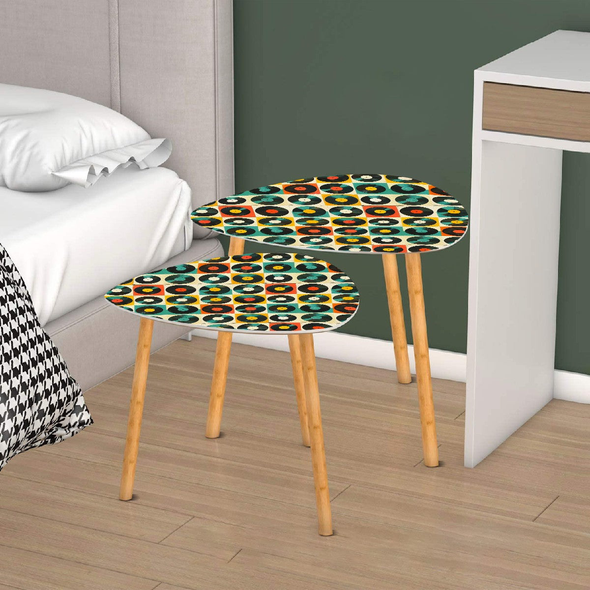 Retro Records, Groovy Mod Nesting Tables - Mid Century Modern Gal