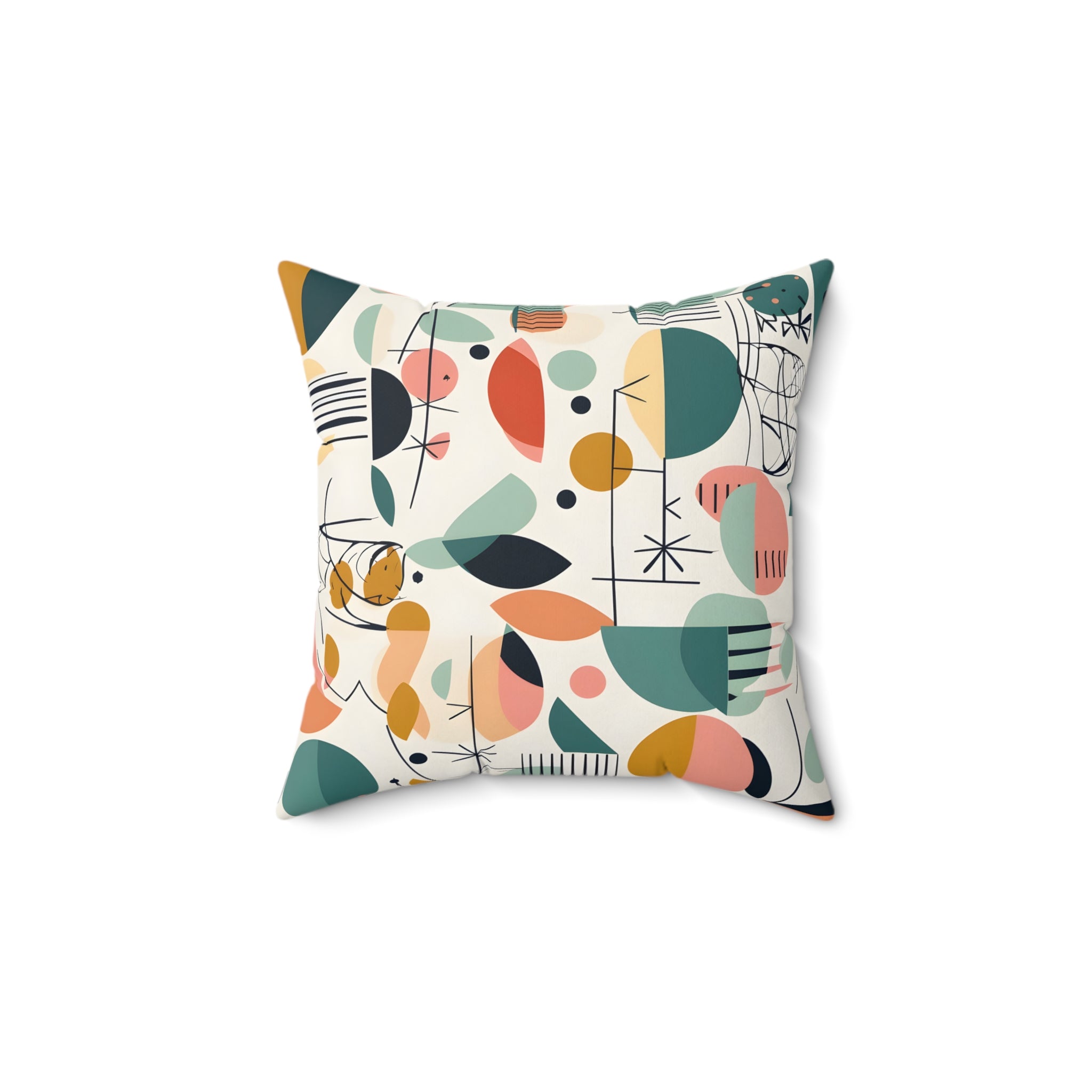 Mid Century Modern Scandinavian Designed Minimalist Mod Retro Pillow And Insert - Mid Century Modern Gal