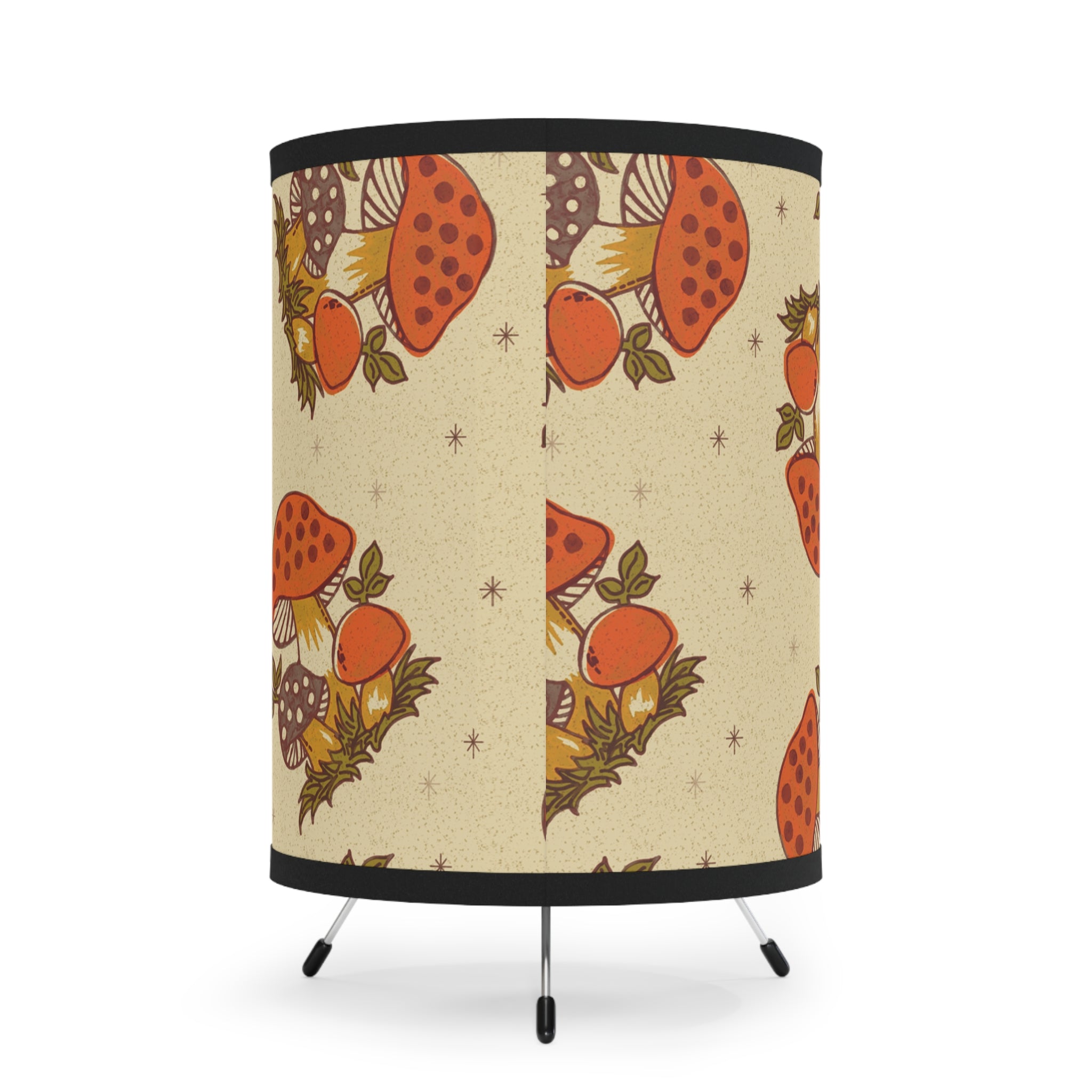 70s Mushroom Lamp, Kitschy Cute, Retro Kitchen, Livingroom, Mid Mod Tripod Lamp - Mid Century Modern Gal