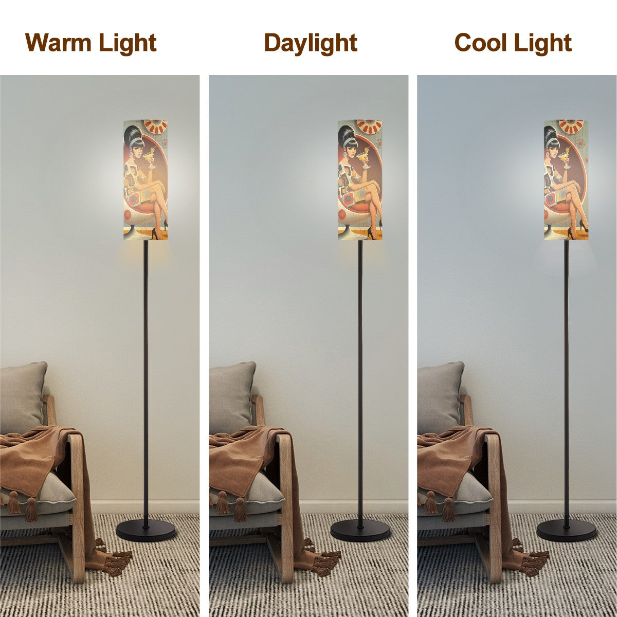 60s Mod Gal Retro Groovy Mid Century Modern Floor Lamp - Mid Century Modern Gal