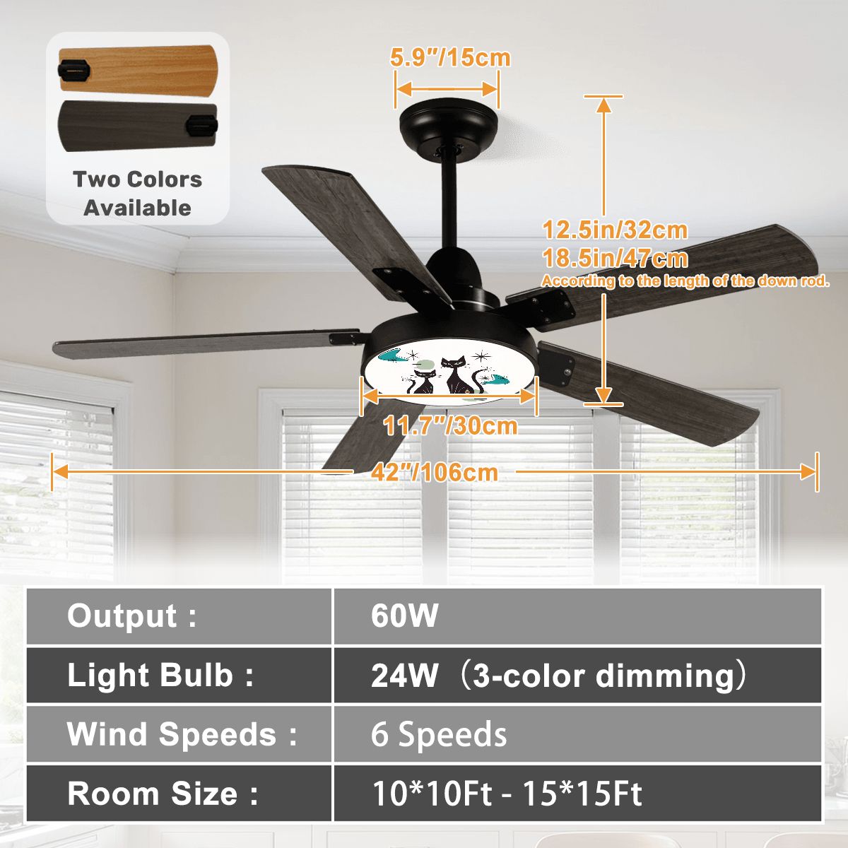 Atomic Mod Couple Kitschy Boomerang Starbursts Mid Century Modern Ceiling Fan With Light - Mid Century Modern Gal