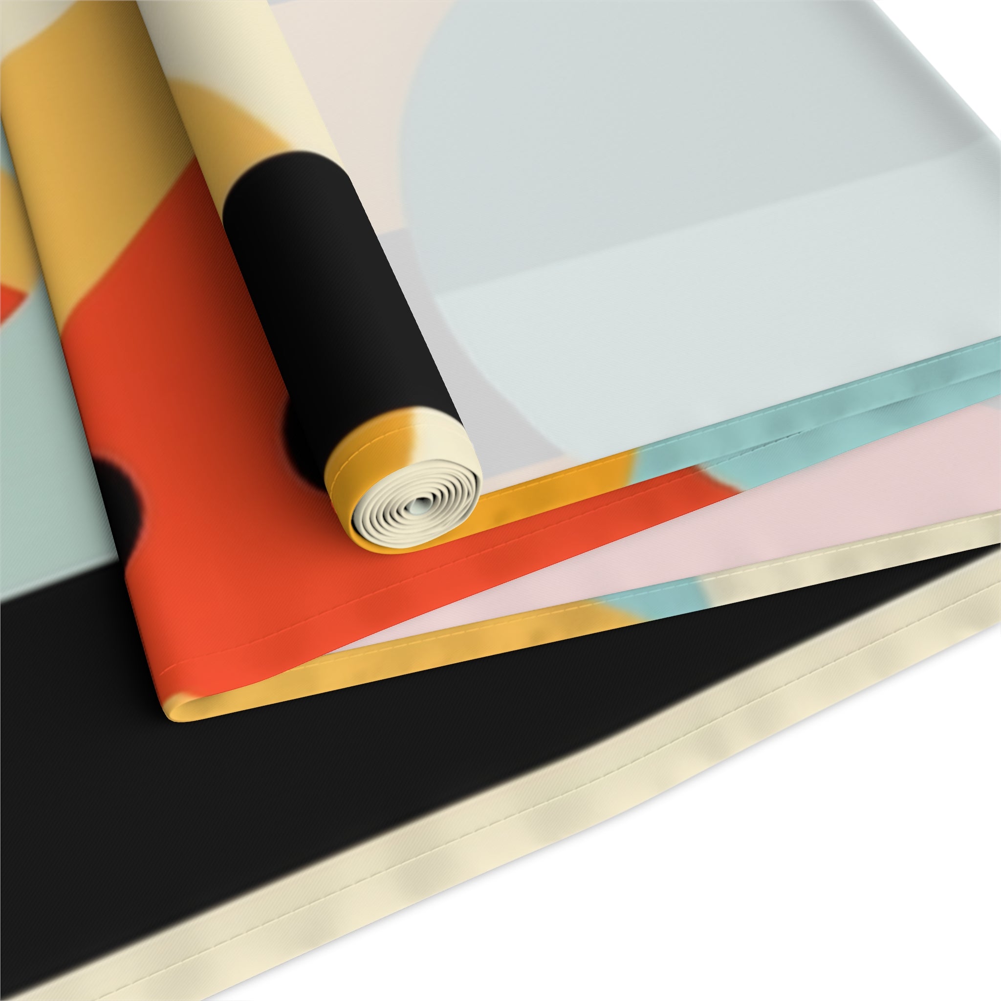 Modern Bauhaus Geometric Designed Table Runner - Mid Century Modern Gal