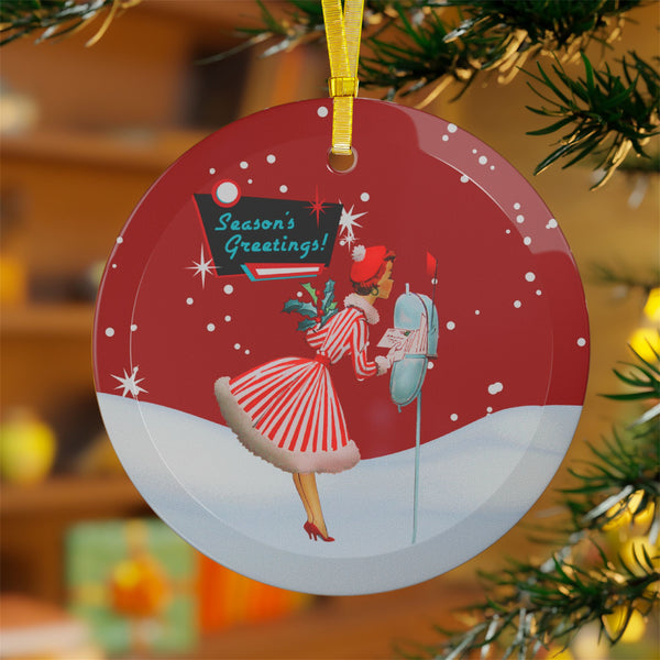 Vintage Holiday Glass Ornaments, Festive Decorations, Christmas Tree Decor, Seasonal Gifts, Retro Style Decor