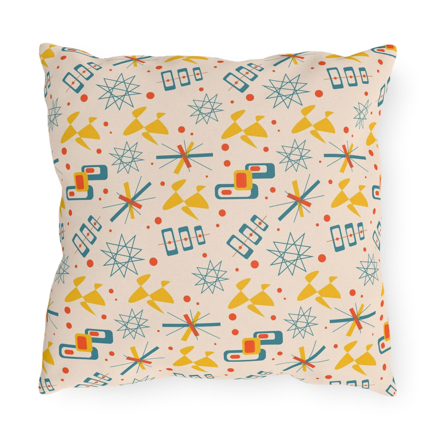 Mid Century Modern 50s Pattern, Mod Summer Outdoor Retro Pillows - Mid Century Modern Gal