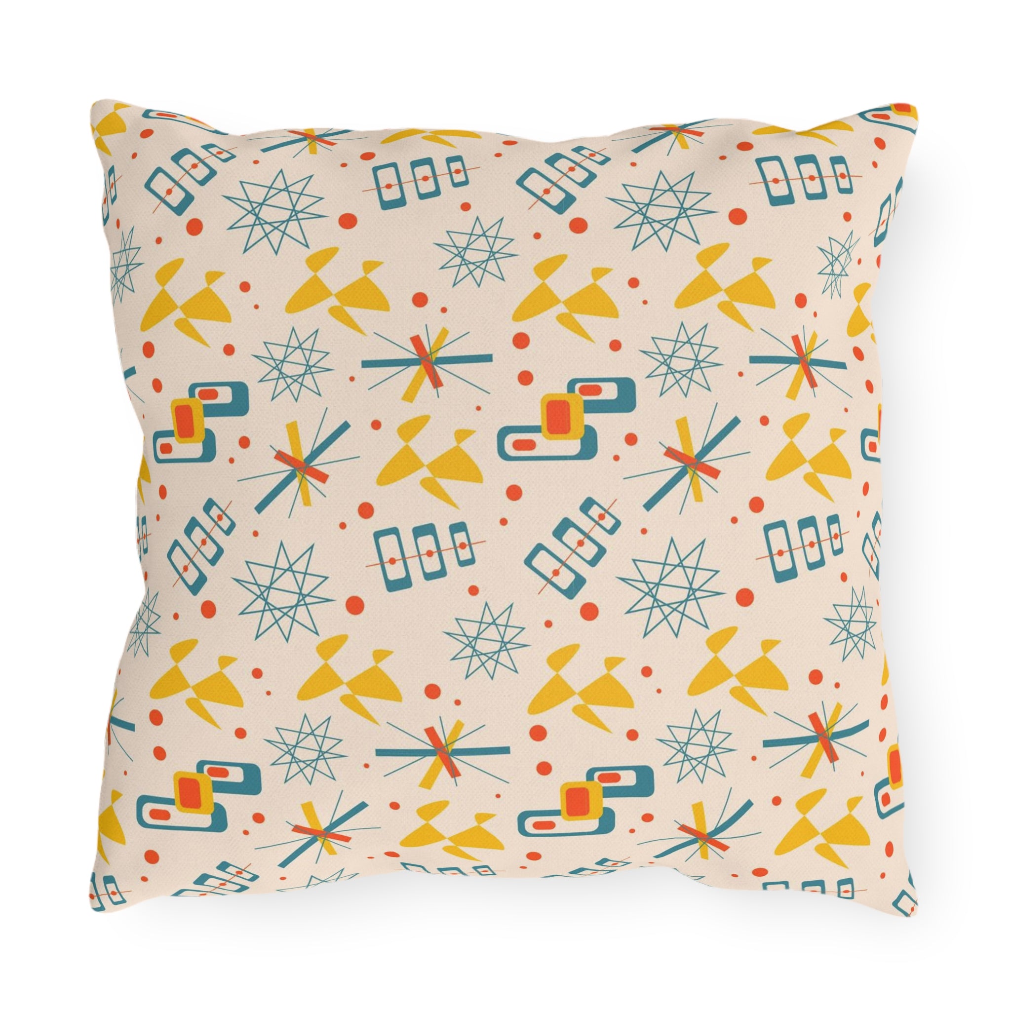 Mid Century Modern 50s Pattern, Mod Summer Outdoor Retro Pillows - Mid Century Modern Gal