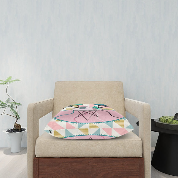 Cats Reading Pillow, Atomic Mid Mod Book Lover, Book Club Gift Ideas Pillow Covers