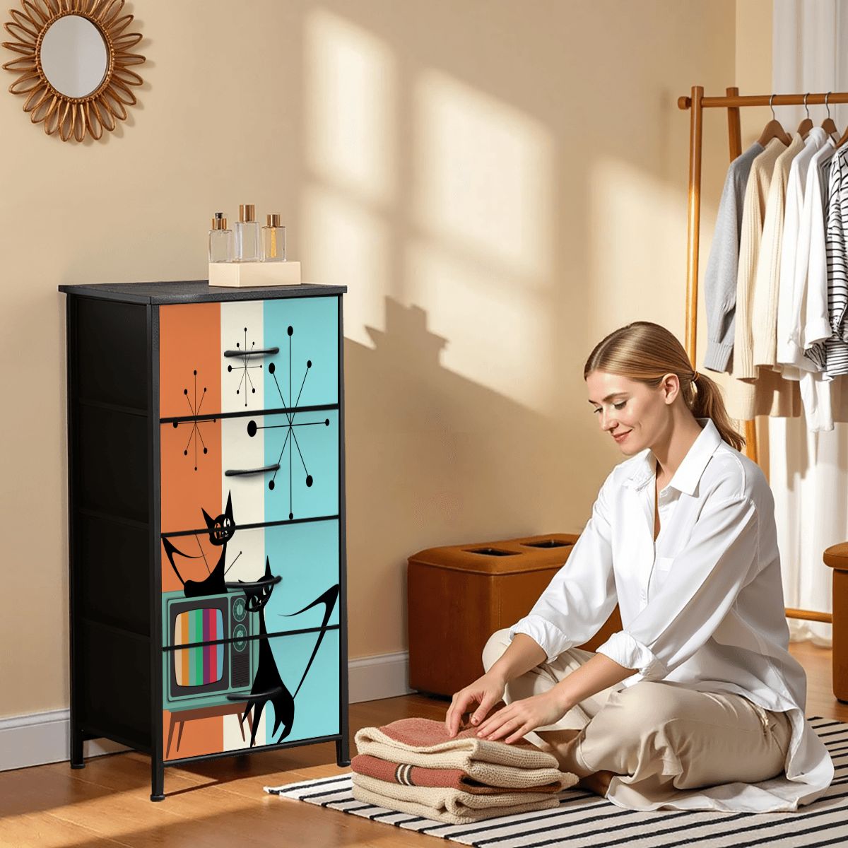 4-Drawer Dresser - Mid Century Modern Gal