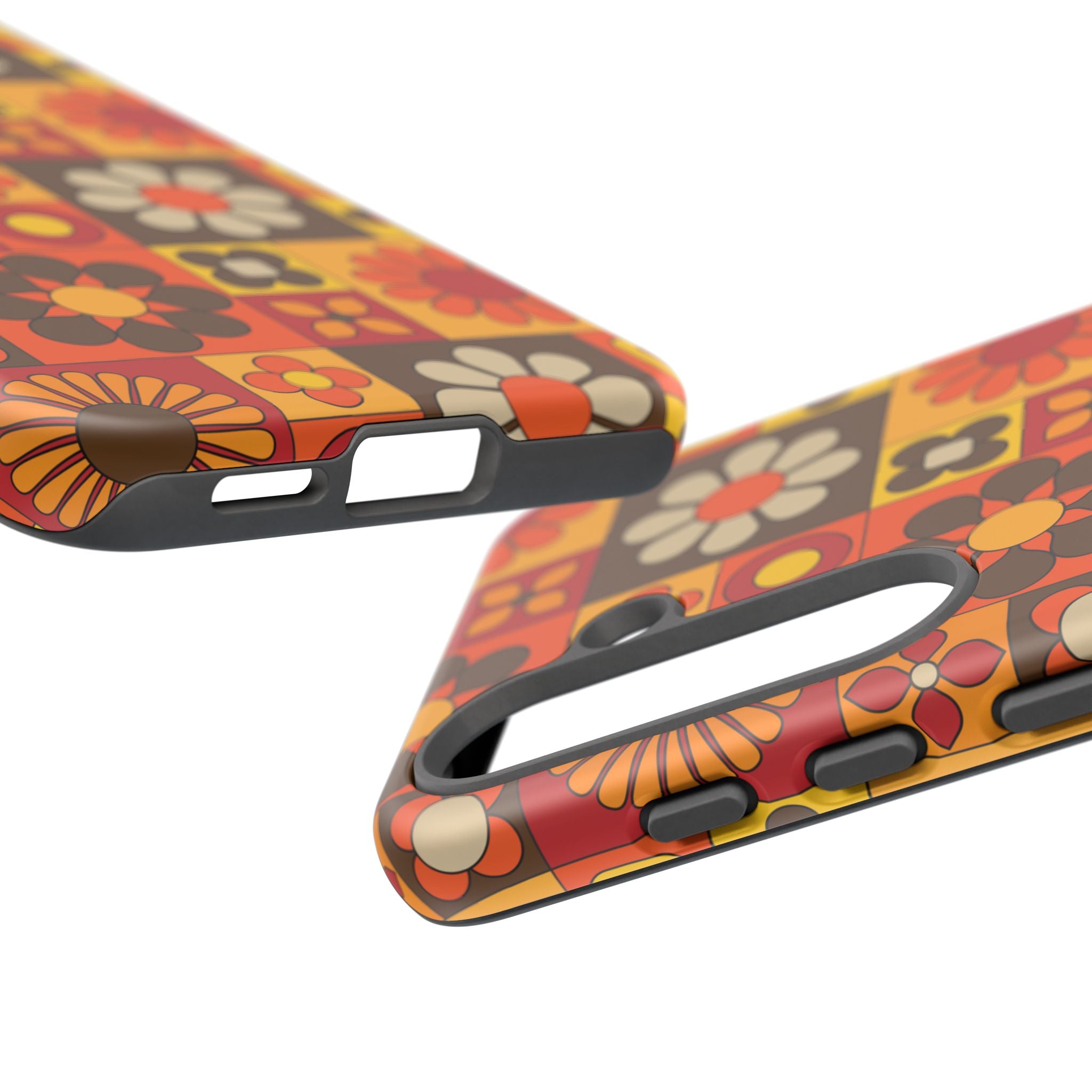 Retro 70s Mid Mod Floral Phone Case | Tough Cases for Flower Lovers
