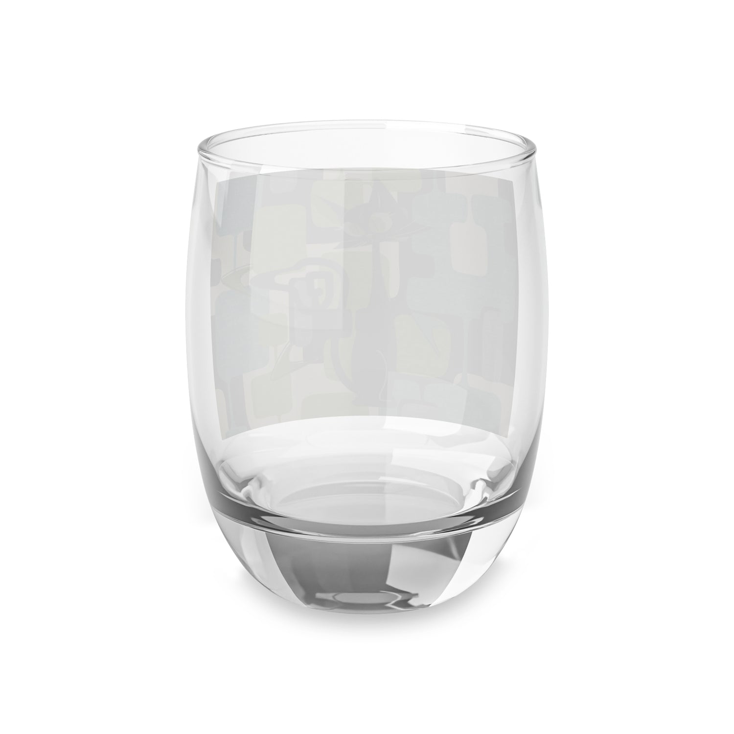 Atomic Cat Bar Glass, Mid Century Modern Barware With Geometric Designed 6 oz. Whiskey Glass - Mid Century Modern Gal