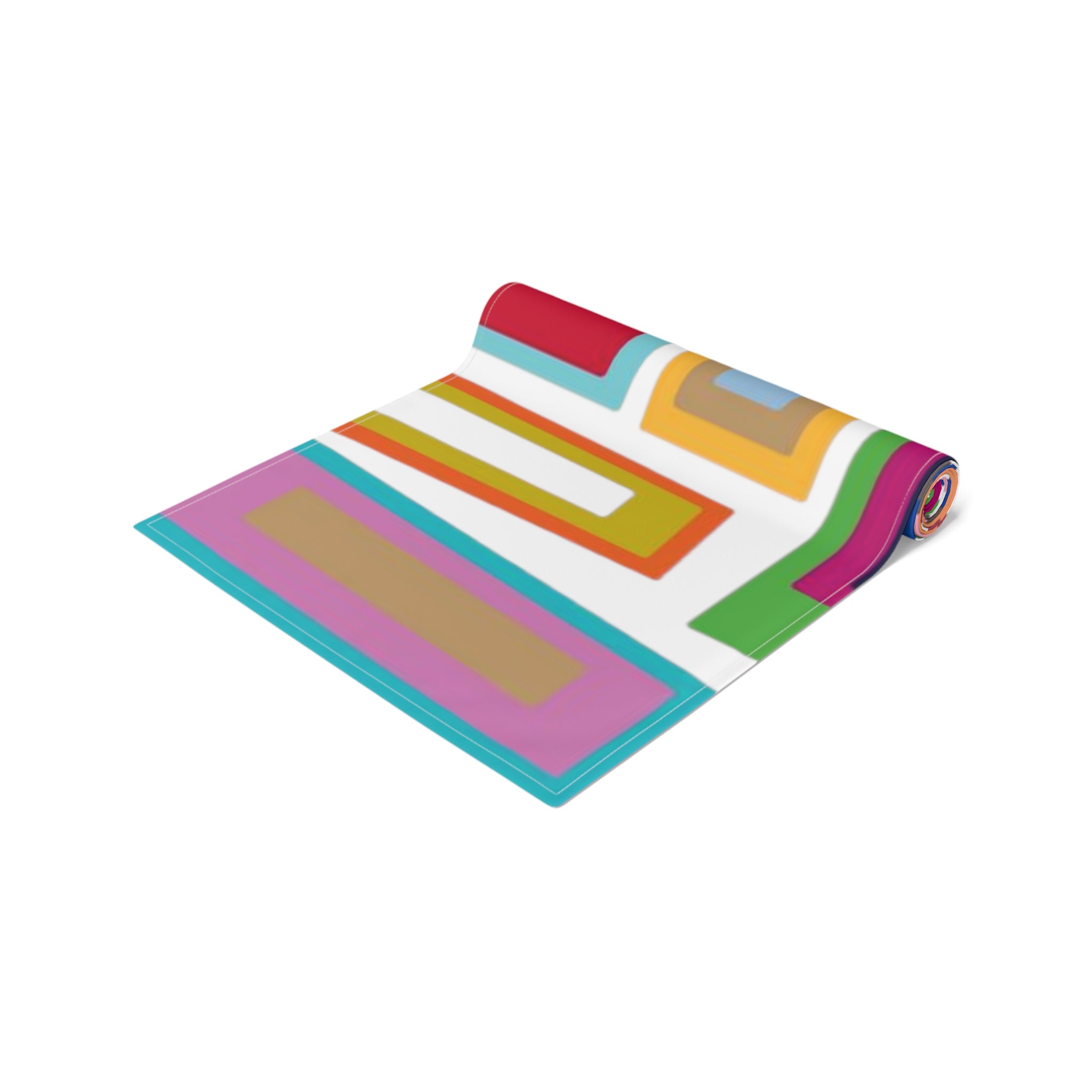 Mid Century Modern Geometric Funky Bold, Colorful MCM Kitchen, Dining Table Runner - Mid Century Modern Gal