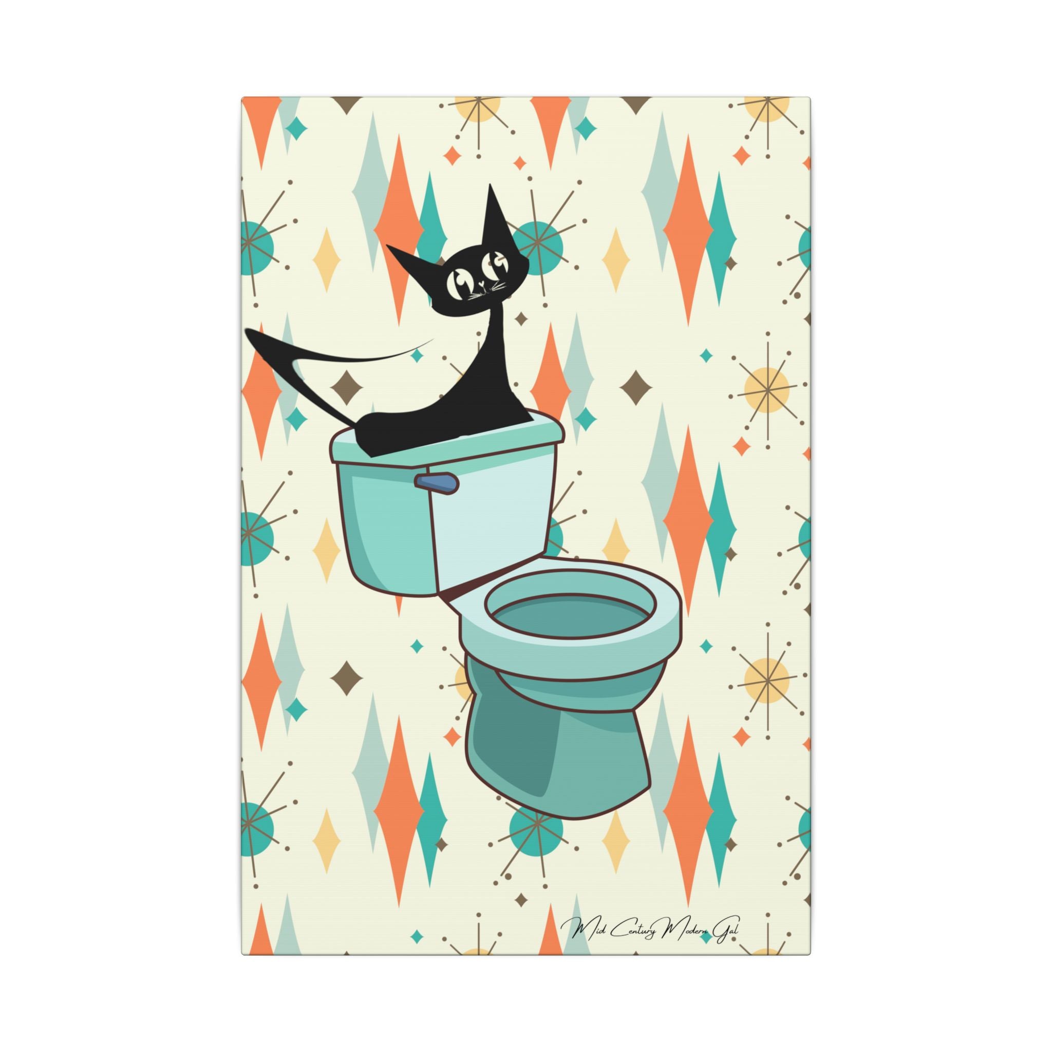 Retro Bathroom, Atomic Cat, Franciscan Starburst 50&