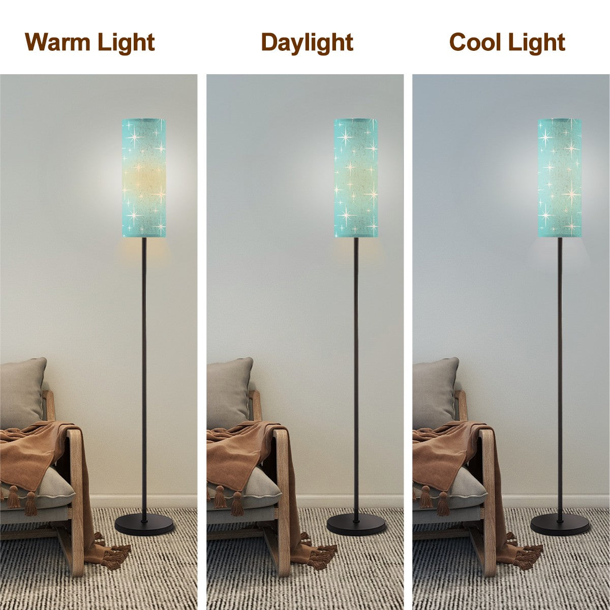 Atomic Starbust Mid Century Modern Slim Shade Moder Floor Light - Mid Century Modern Gal
