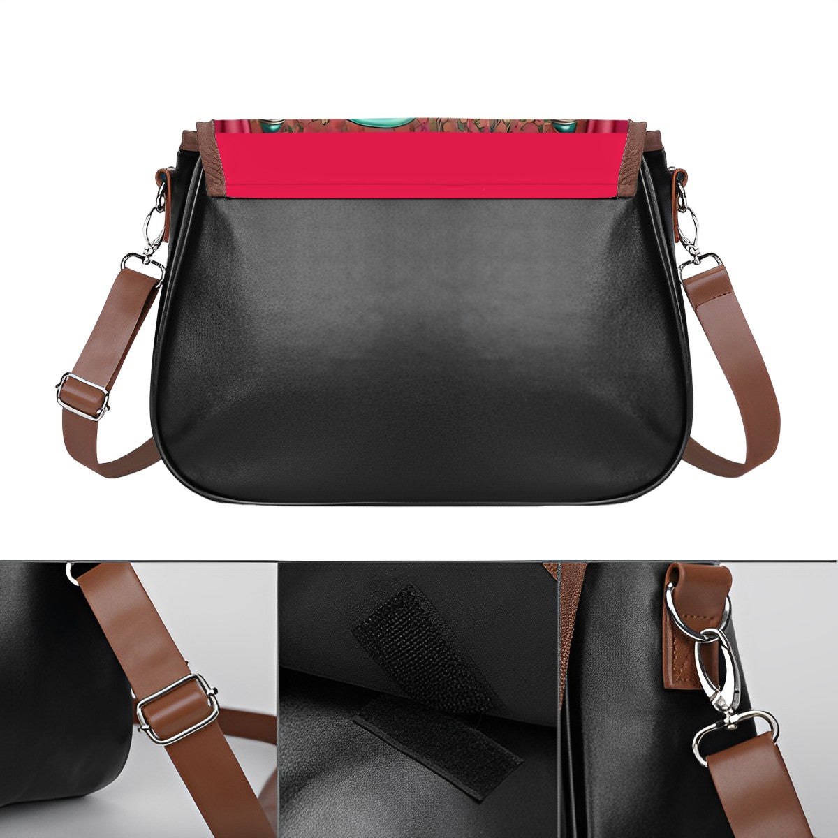 Retro Gal, Big Hair Kitschy Fun Shoulder Crossbody Bag - Mid Century Modern Gal