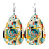 Mid Mod 60s Gal Bauhaus Designed Retro Teardrop Earrings - Mid Century Modern Gal