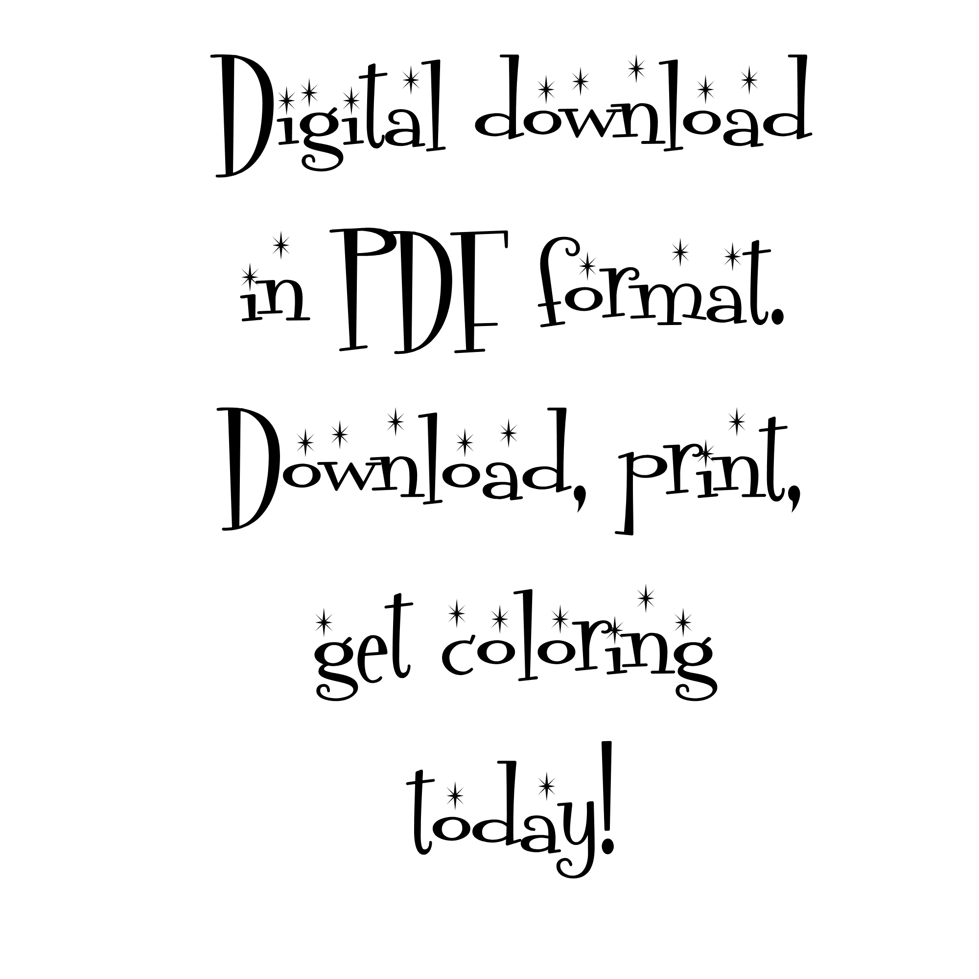 Mid Century Modern Digital Coloring Book Boasting With Modness 8x11