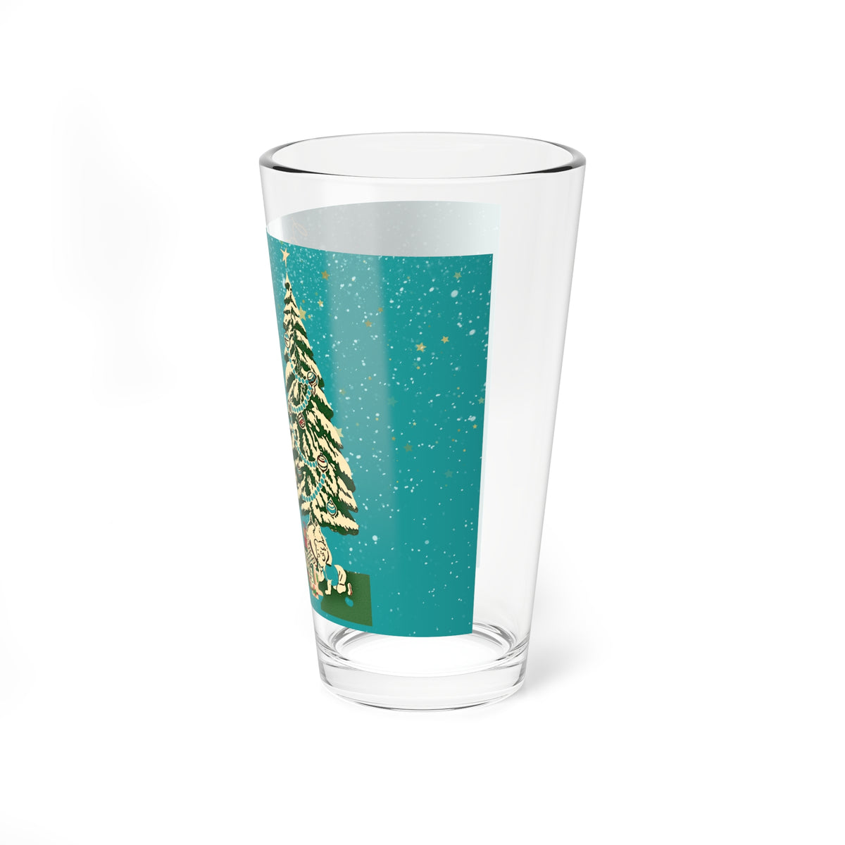 Mid Century Modern 50s Christmas Drinkware, Kitschy Mod Holiday MCM Cocktail Mocktail Barware For The Holiday Mica Snow Vintage Ad - Mid Century Modern Gal