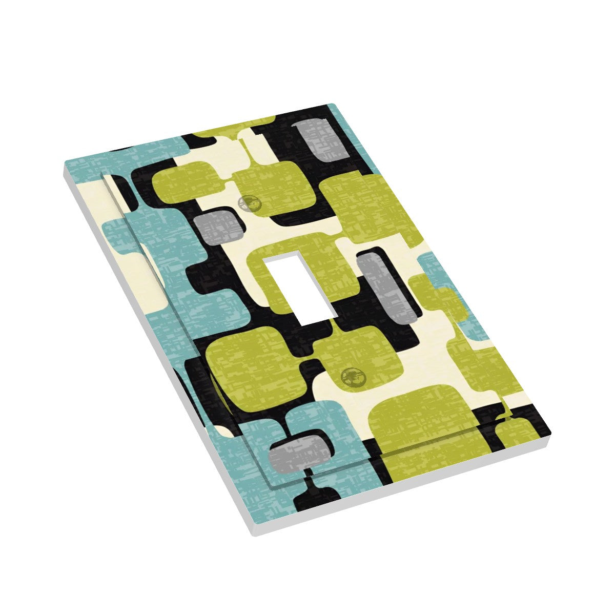 Mid Century Modern Geometric Groovy ModModern Toggle Switch Cover - Mid Century Modern Gal