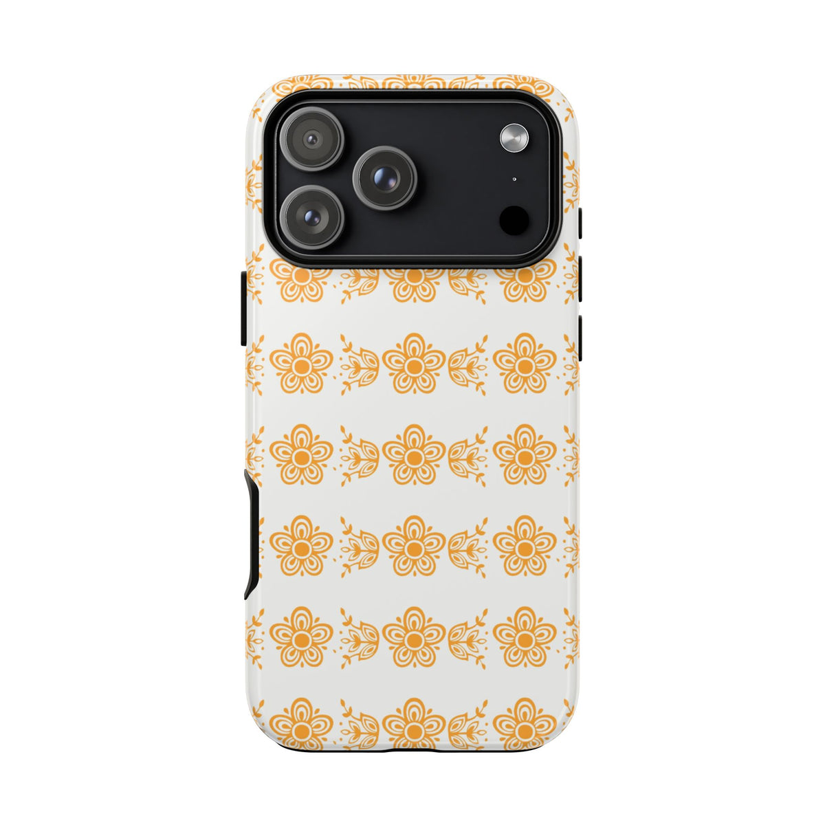 Pyrex Golden Butterfly Floral Phone Case, Tough Cases for Stylish Protection, Gift for Her, Durable, Trendy Floral Design, Cell Phone Cover - Mid Century Modern Gal
