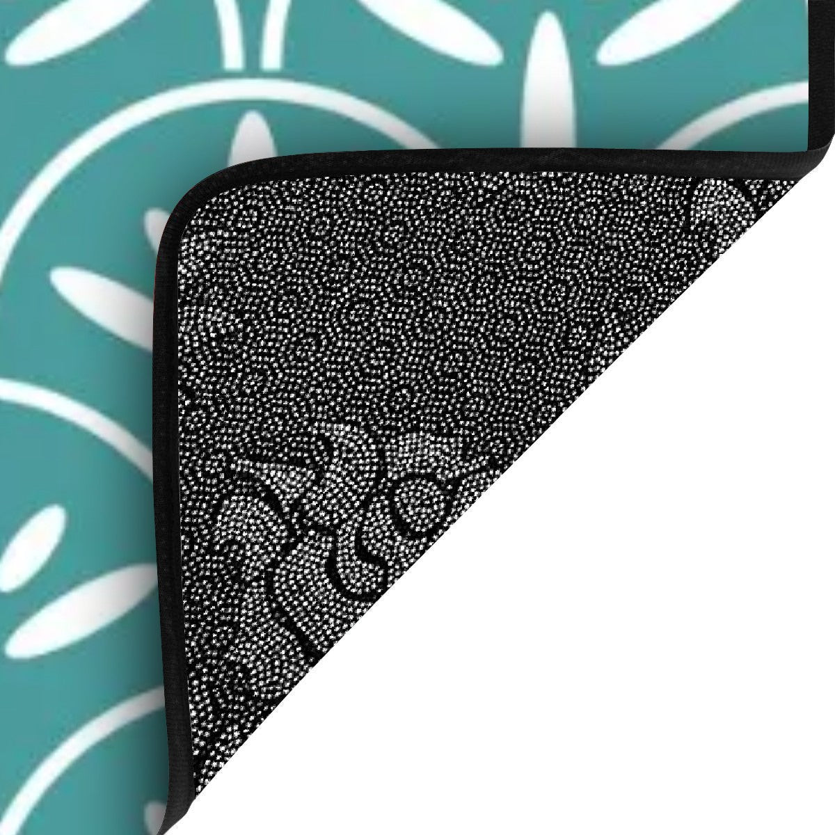 Art Deco Stair Tread Carpets | Aqua Teal Blue Mid Century Modern Style Non Slip Carpet for Stairs Treads - Mid Century Modern Gal