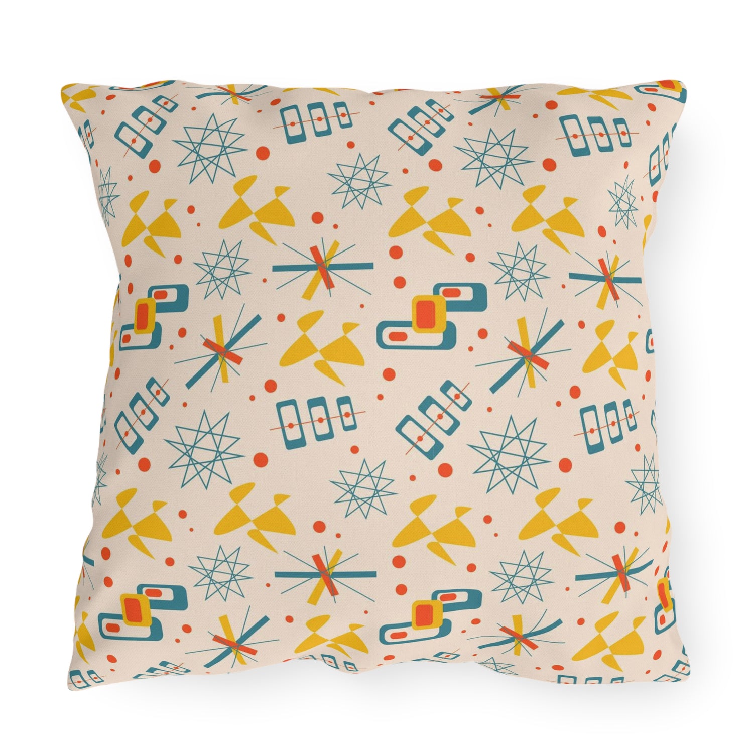 Mid Century Modern 50s Pattern, Mod Summer Outdoor Retro Pillows - Mid Century Modern Gal