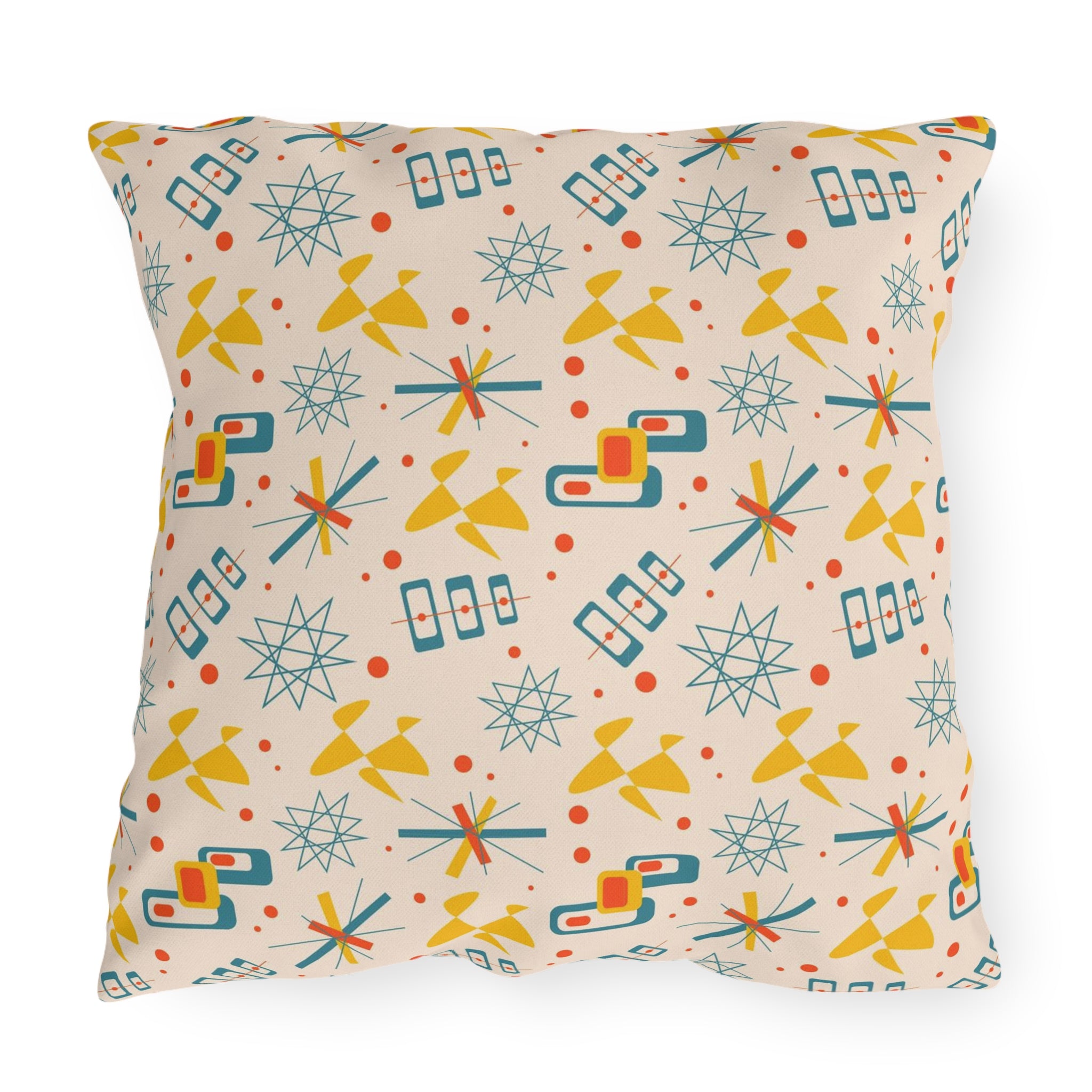 Mid Century Modern 50s Pattern, Mod Summer Outdoor Retro Pillows - Mid Century Modern Gal