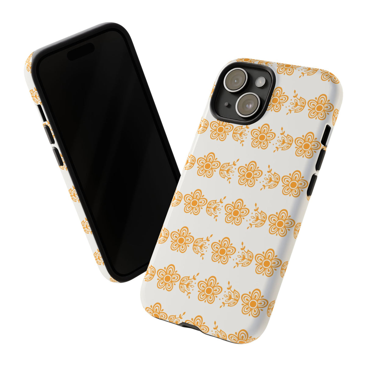 Pyrex Golden Butterfly Floral Phone Case, Tough Cases for Stylish Protection, Gift for Her, Durable, Trendy Floral Design, Cell Phone Cover