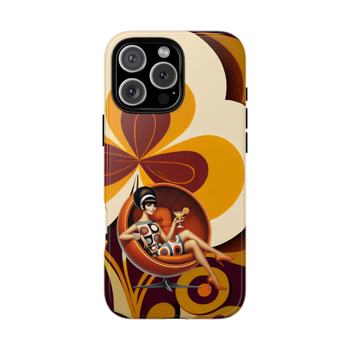 Groovy Mod 60s Retro Flower Power Phone Cases